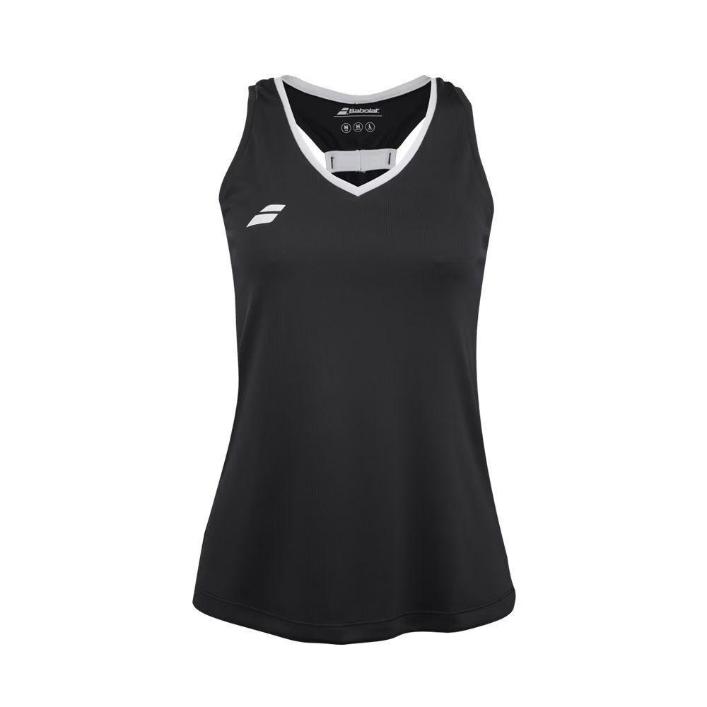 Polera Babolat Play Tank Top Women Negra Tenis Padel-0