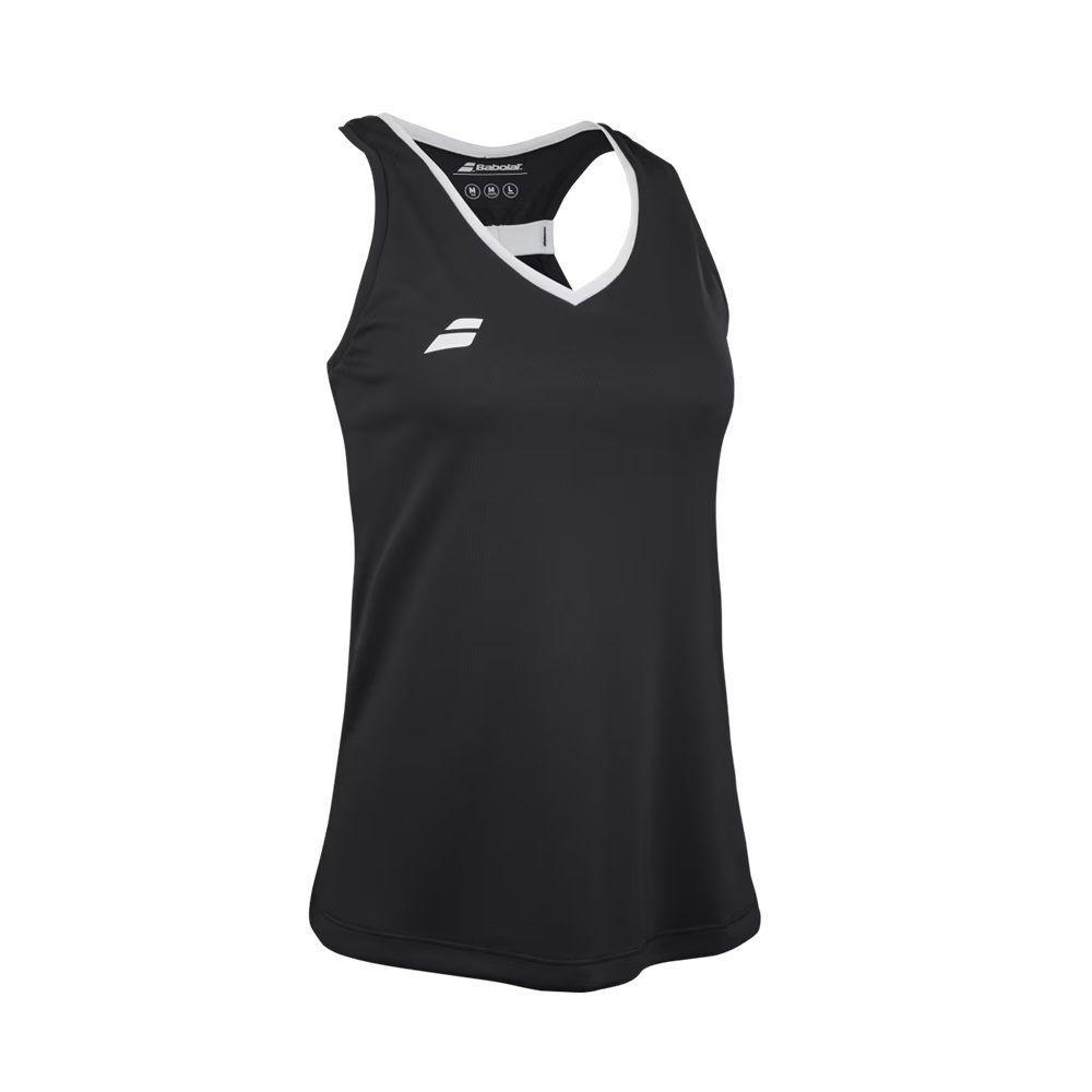 Polera Babolat Play Tank Top Women Negra Tenis Padel-2