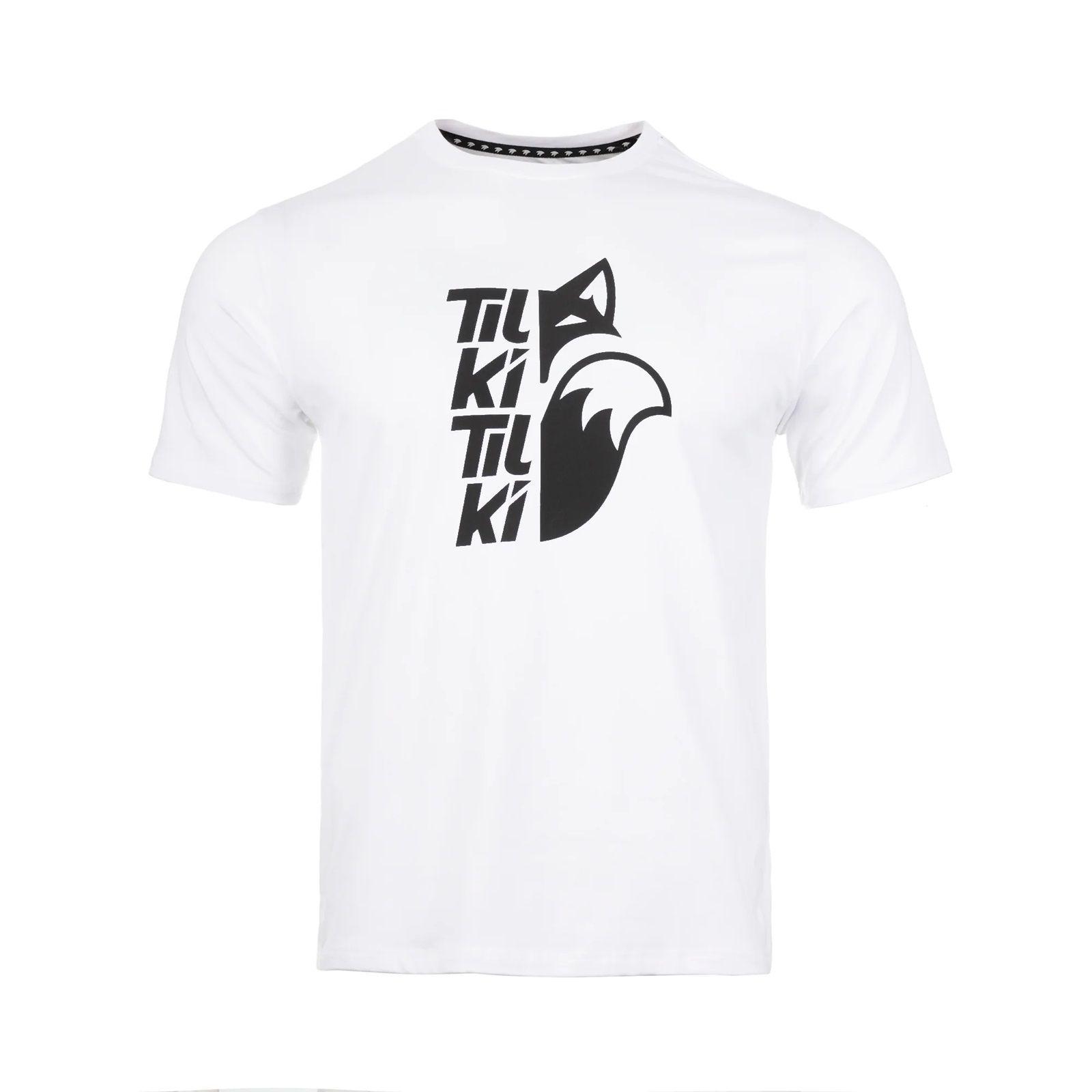 Polera Tilki Cotton Mix Big Logo Blanca/Negra Tenis Padel-0