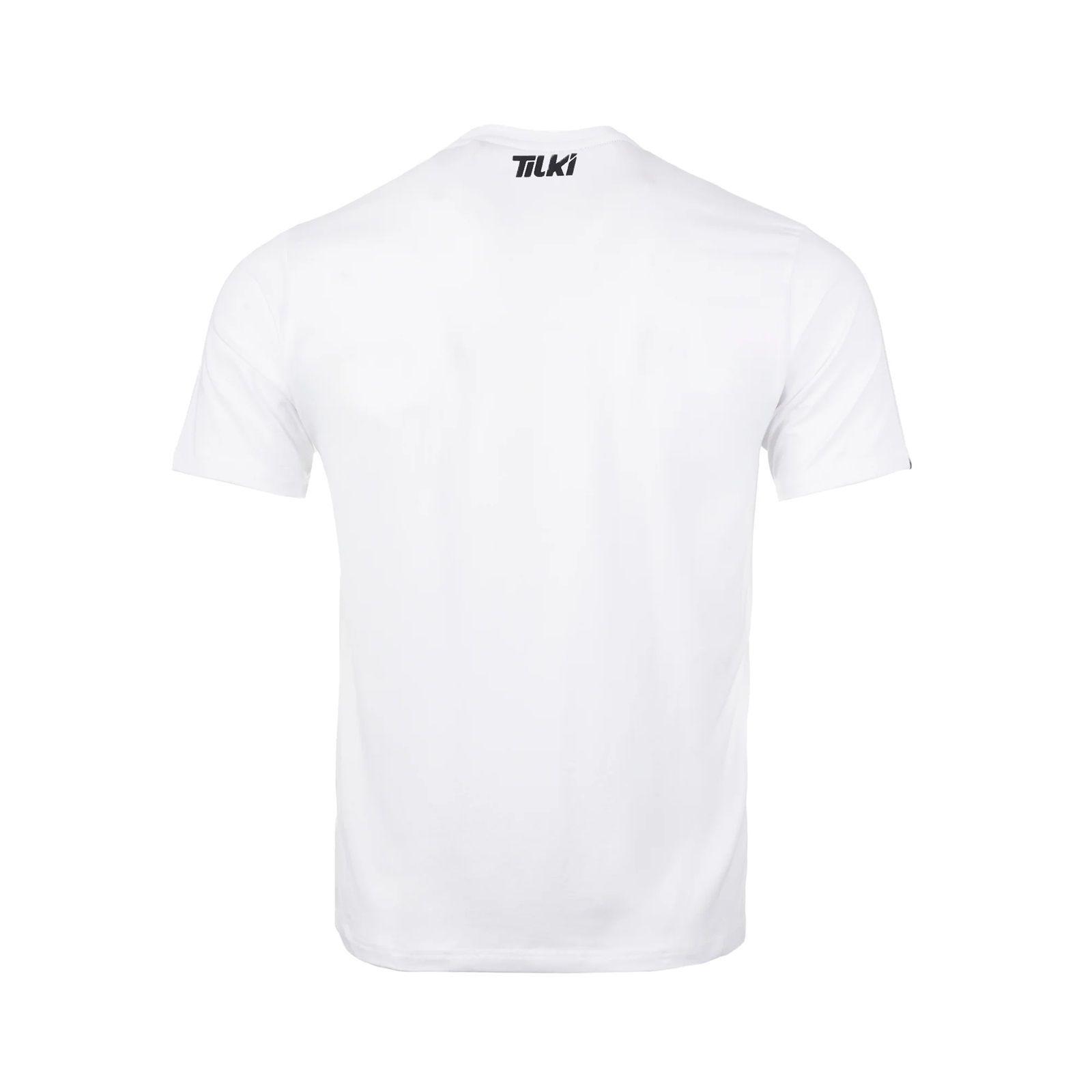 Polera Tilki Cotton Mix Big Logo Blanca/Negra Tenis Padel-2
