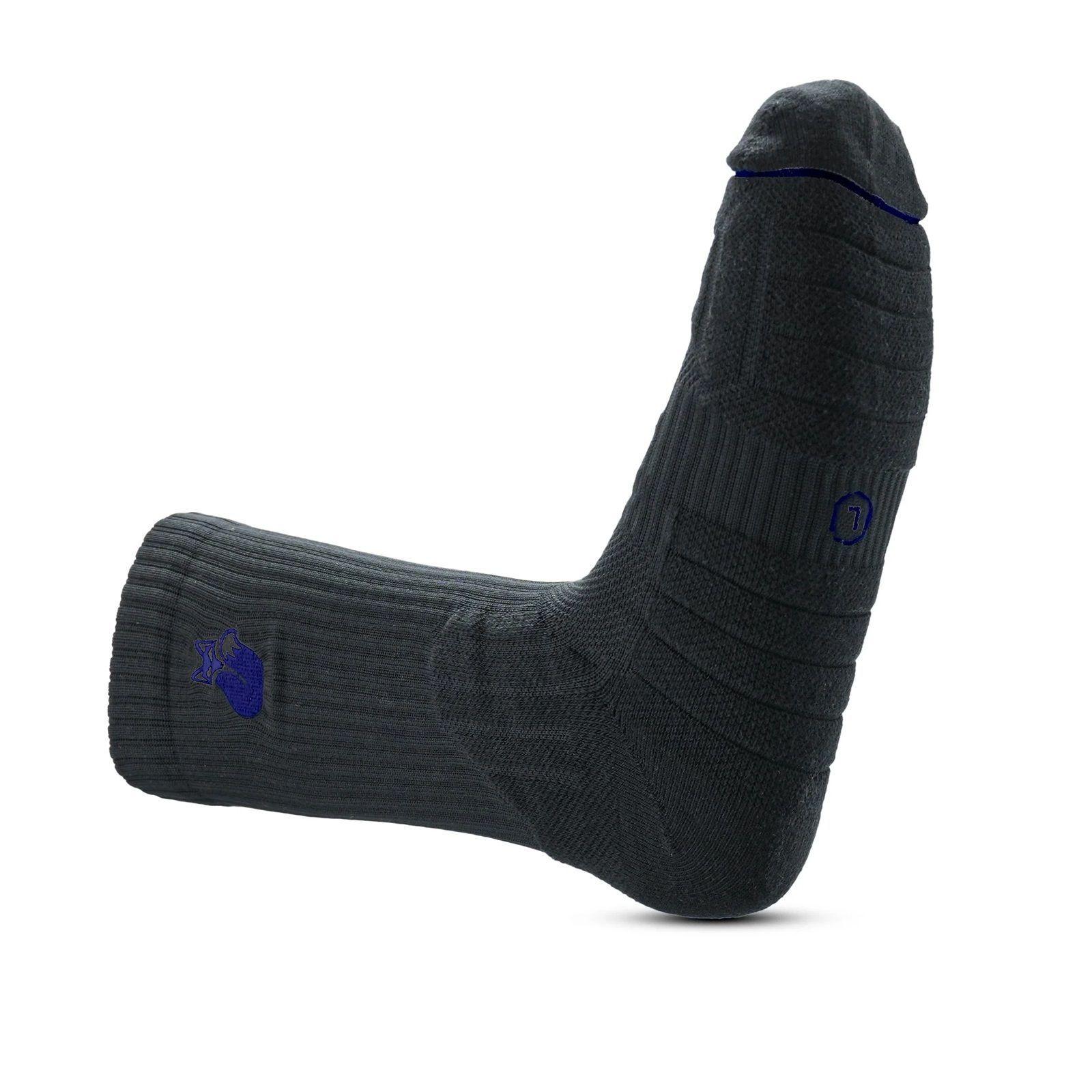 Calcetin Tilki Crew D4 Lehinde Negro/Azul Tenis Padel-2