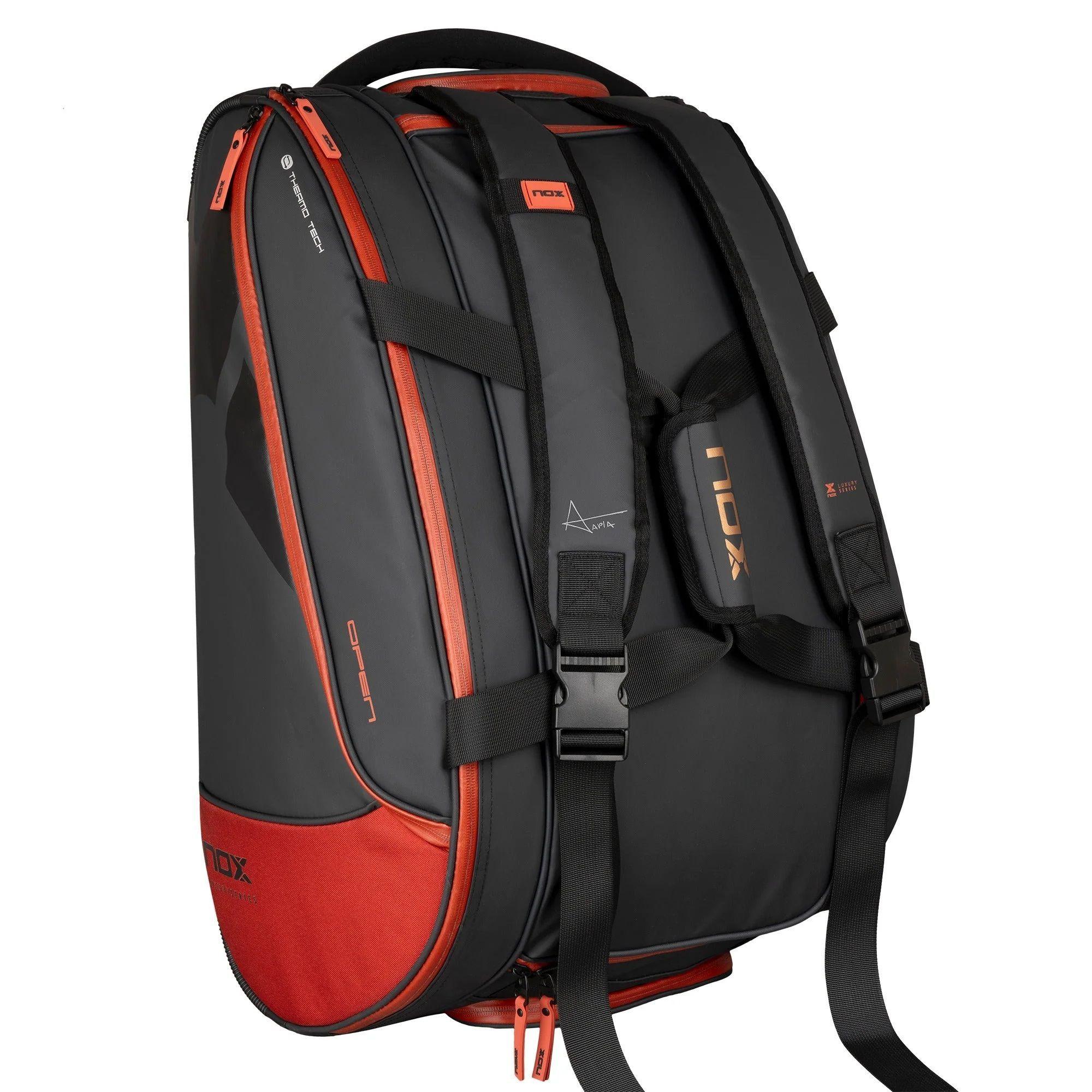Bolso Paletero Nox Open Series Negro/Rojo-2