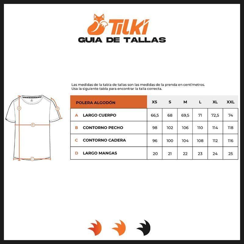 Polera Tilki Cotton Big Logo Negra/Blanca Tenis Padel-3