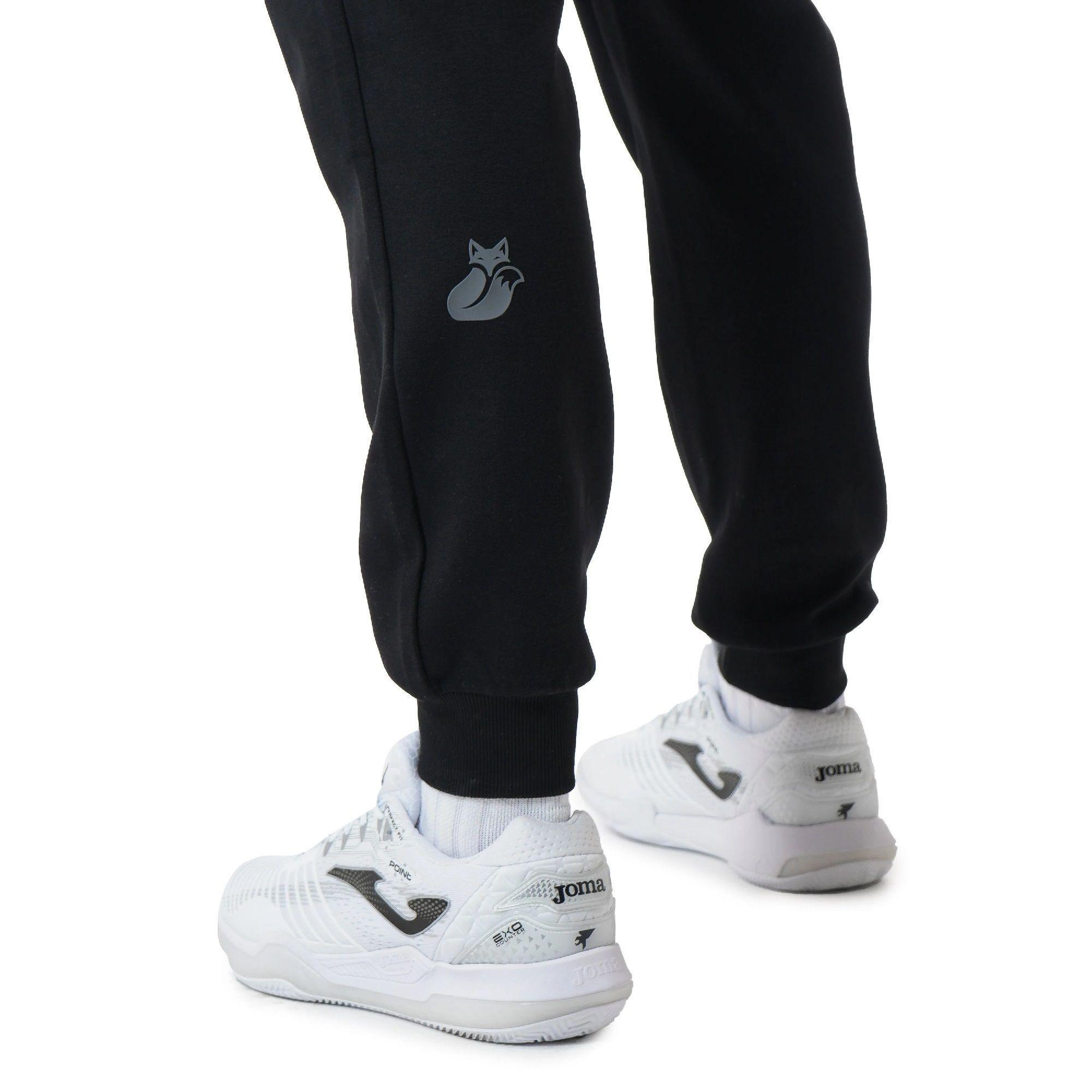 Pantalón Tilki Algodón Lehinde Negro Tenis Padel-2