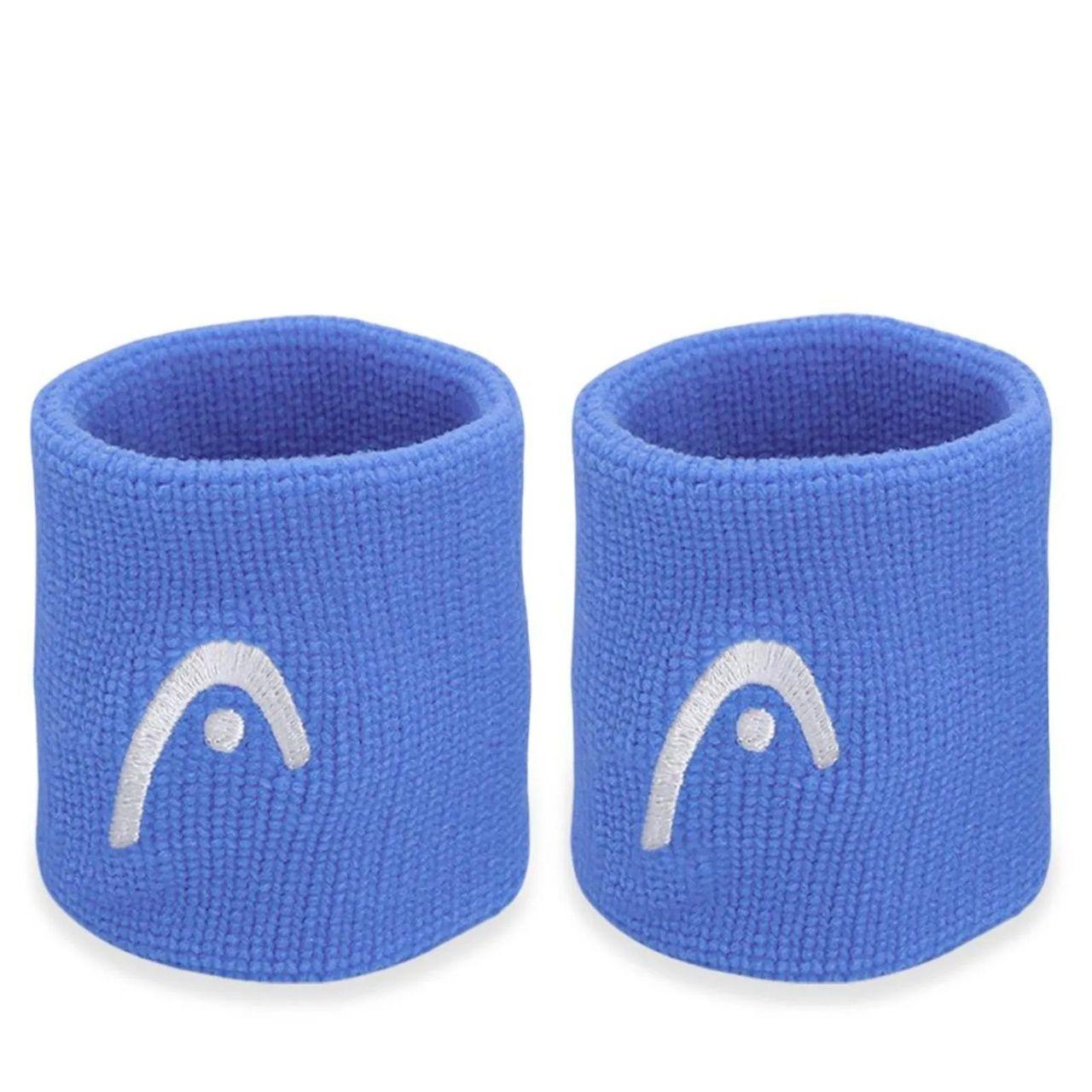 Muñequera Head 2.5'' Azul Claro X2 Tenis Padel-2
