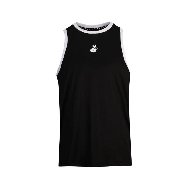Polera Tilki Tank Mesh Lehinde Negro/Blanco Tenis Padel-0