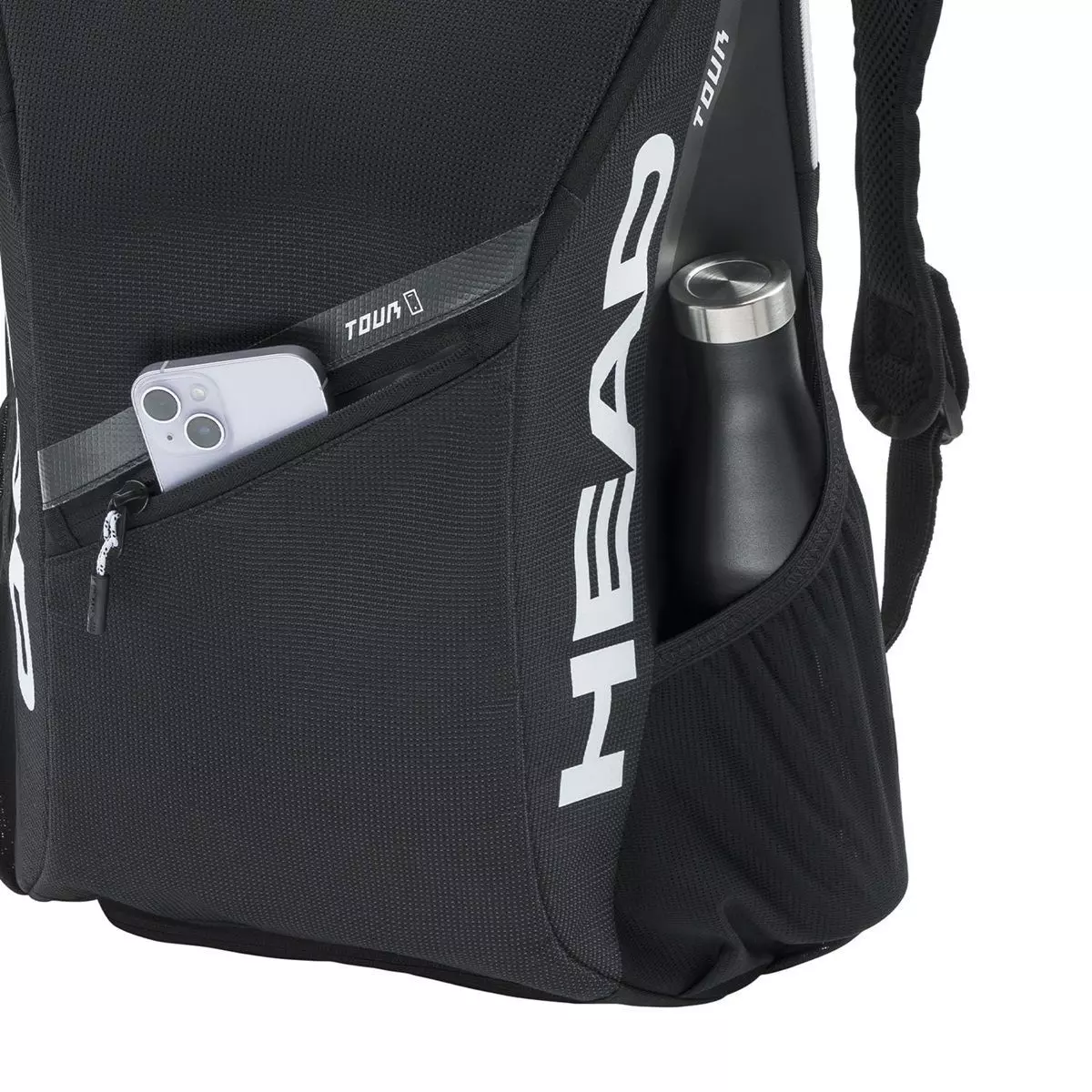 Mochila Tenis Head Tour Backpack Negra 25L-2