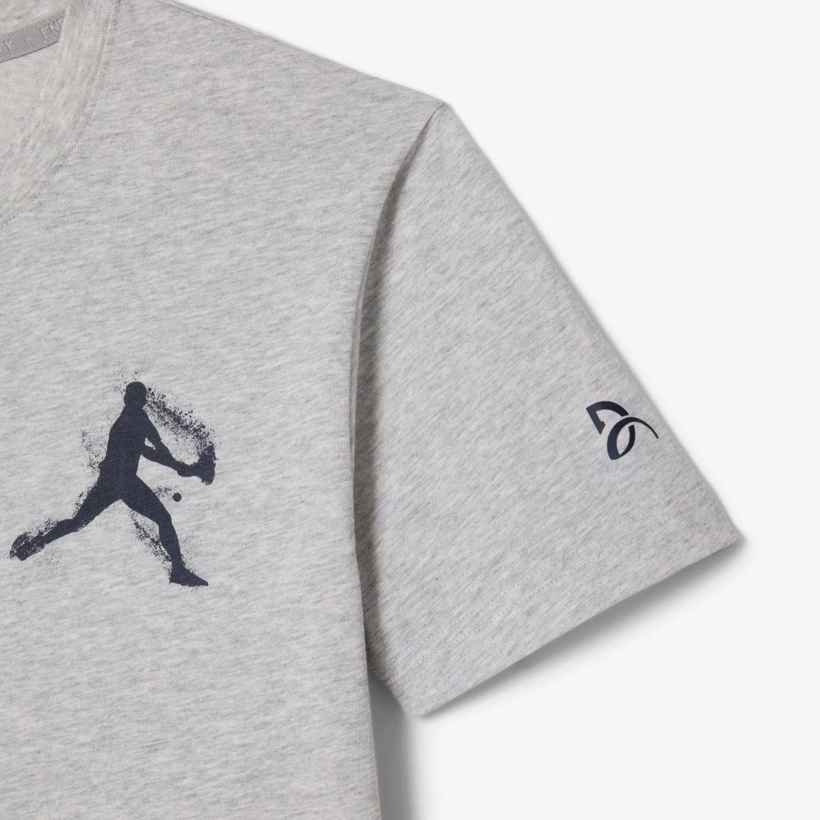 Polera Lacoste Novak Djokovic Gris Tenis-1
