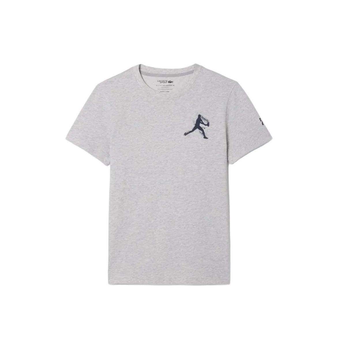Polera Lacoste Novak Djokovic Gris Tenis-0