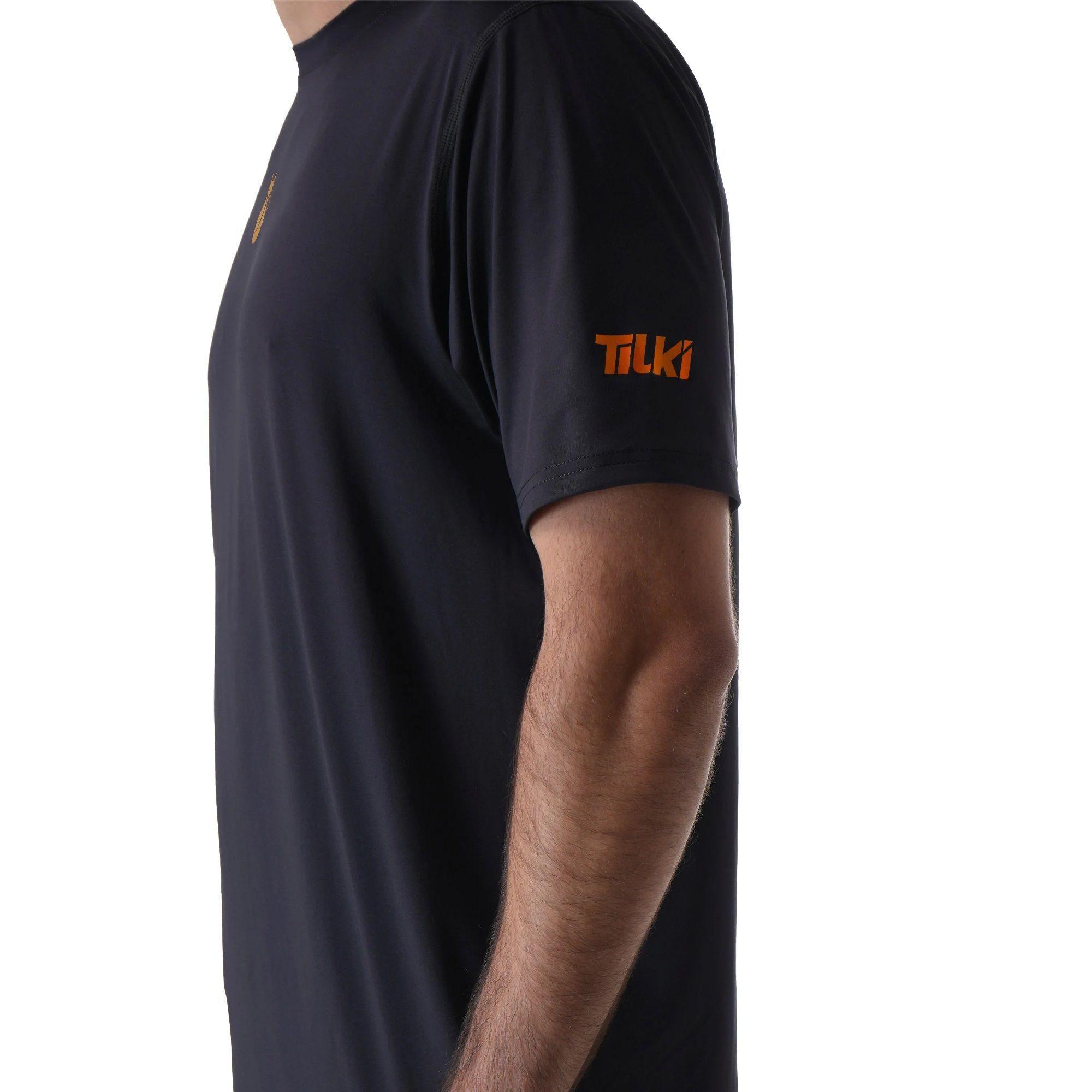 Polera Tilki Poly Temel Negra Tenis Padel-1