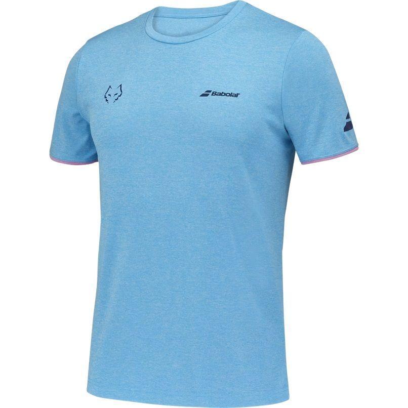 Polera Babolat Crew Neck Tee Juan Lebron Azul Claro Tenis Padel-2