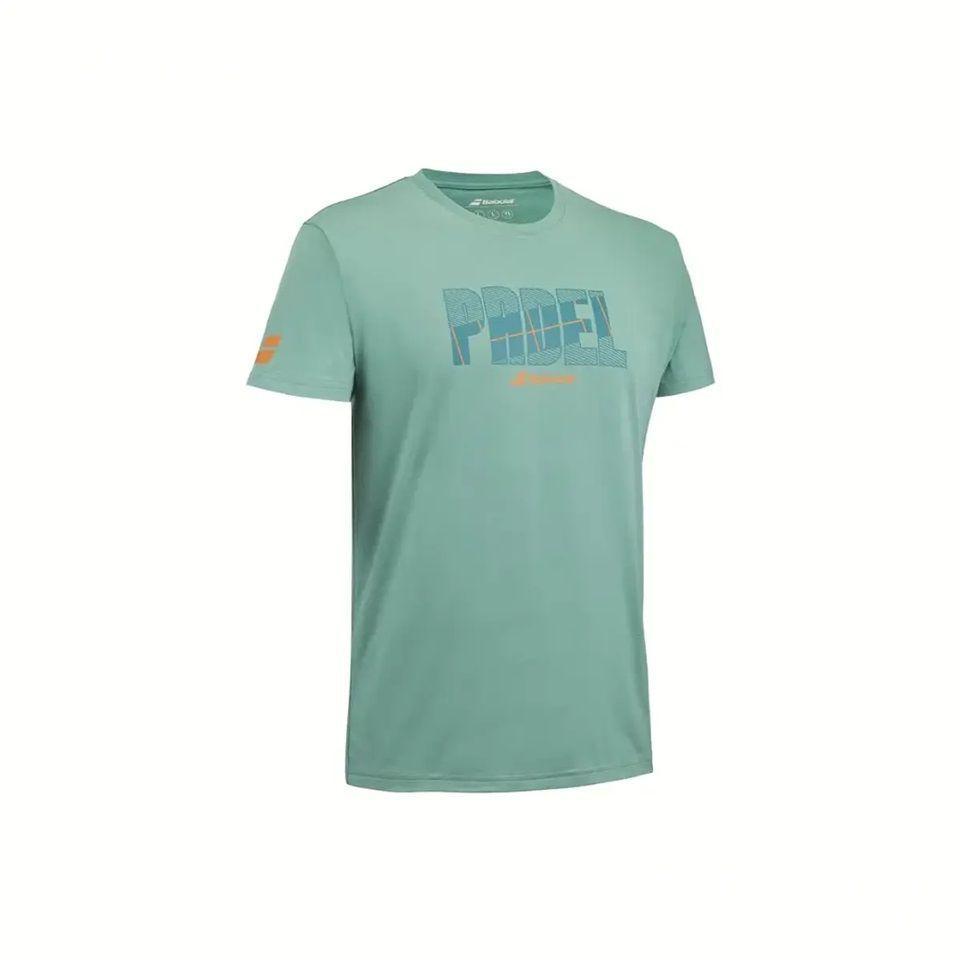 Polera Babolat Padel Cotton Tee Verde Tenis Padel-2