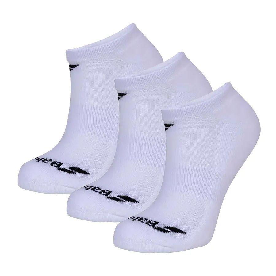 Calcetín Deportivo Babolat Blanco Invisible - 3 Pares Tenis Padel-0