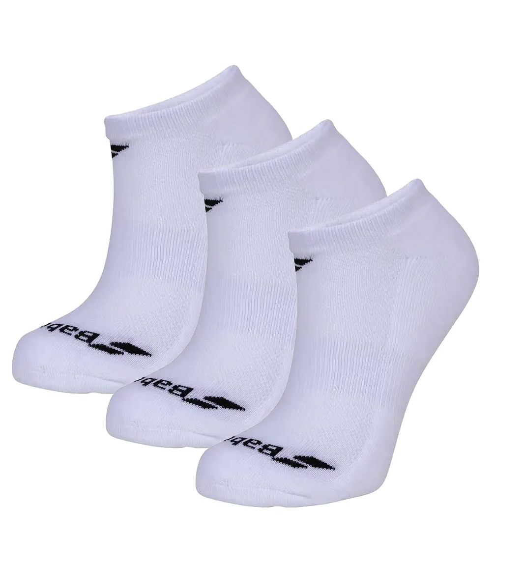 Calcetín Deportivo Babolat Blanco Invisible - 3 Pares Tenis Padel-0