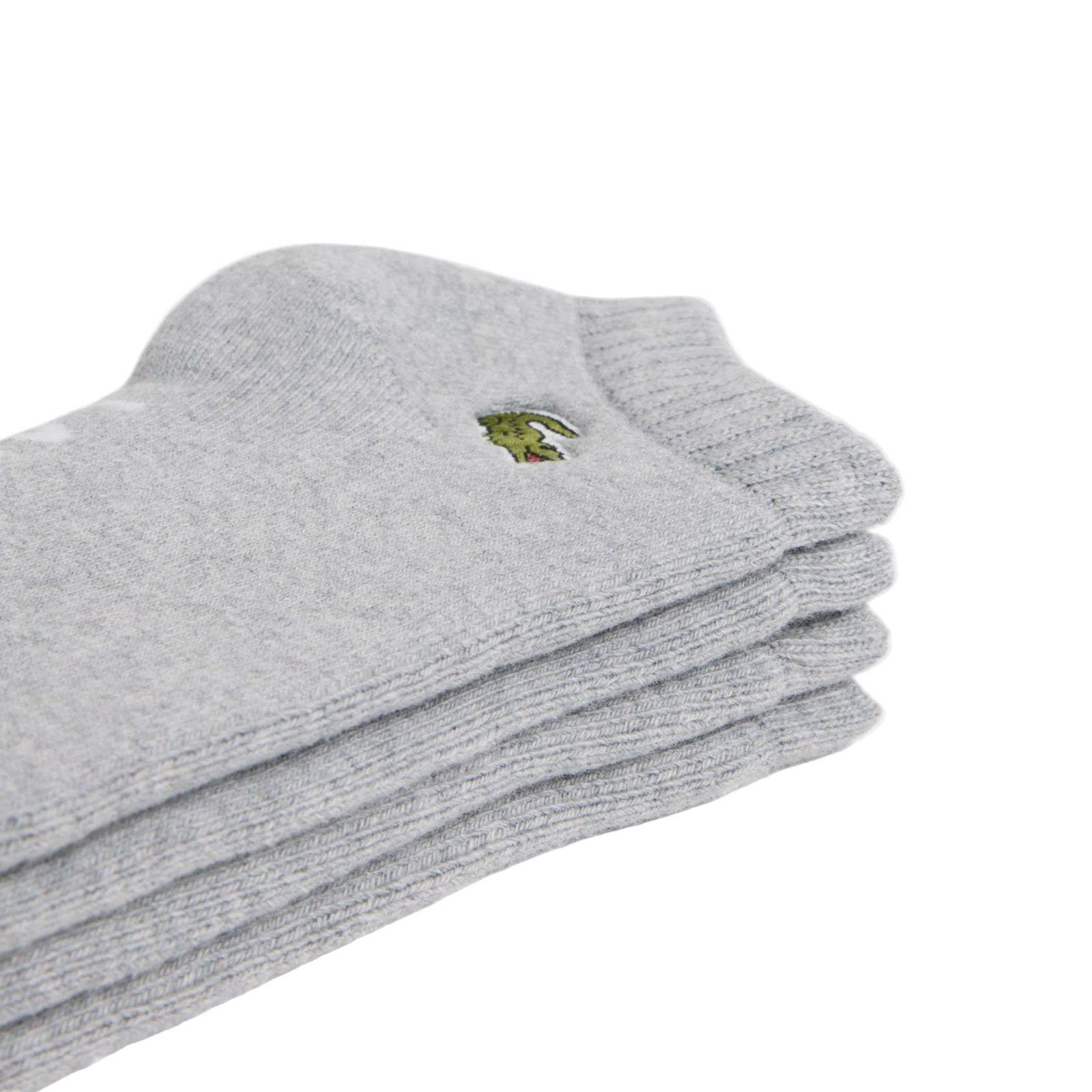 Calcetin Lacoste Sport Corto Gris Tenis Padel-1