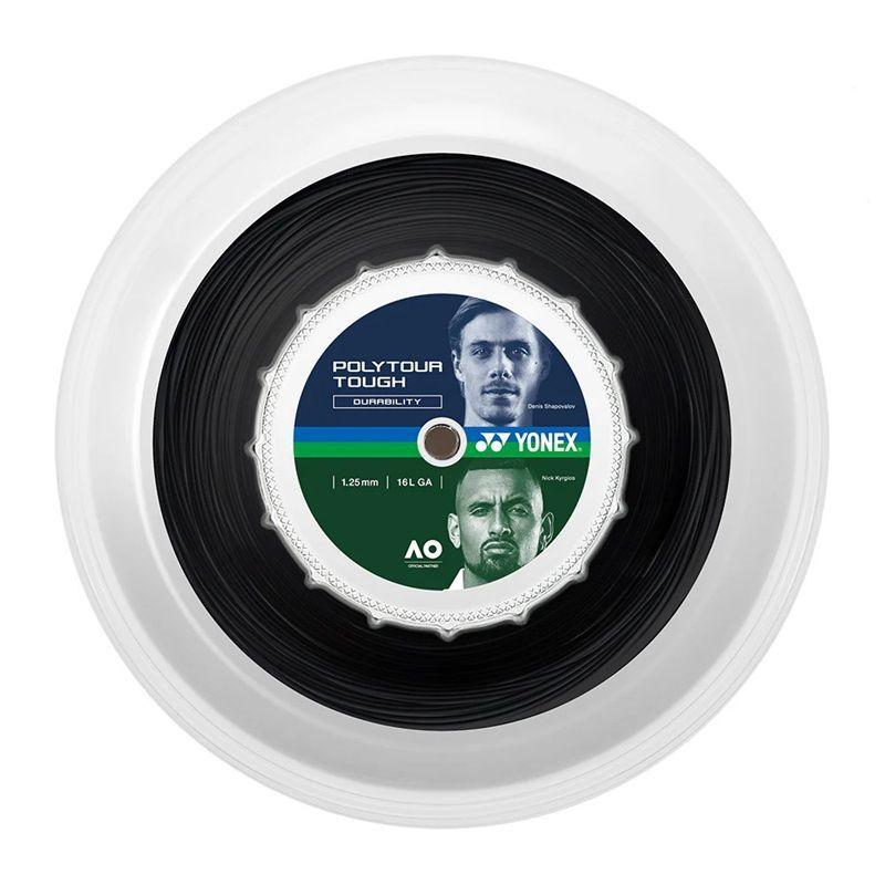 Rollo de Cuerda Yonex Poly Tour Tough Negro 1.25 - 200m-0