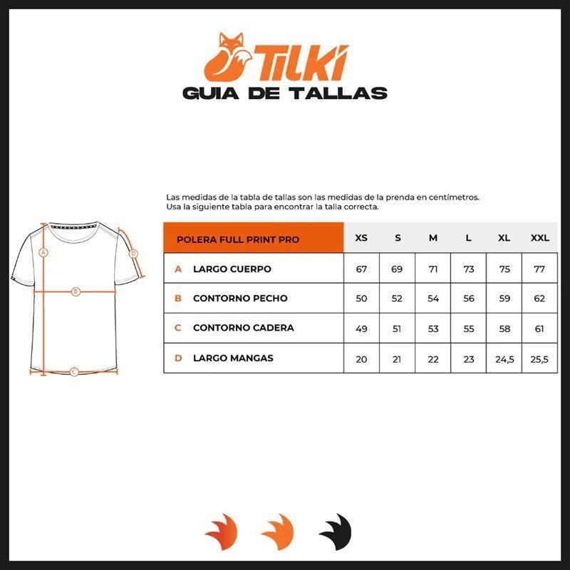 Polera Tilki Full Print Pro Lehinde Negra Tenis Padel-3
