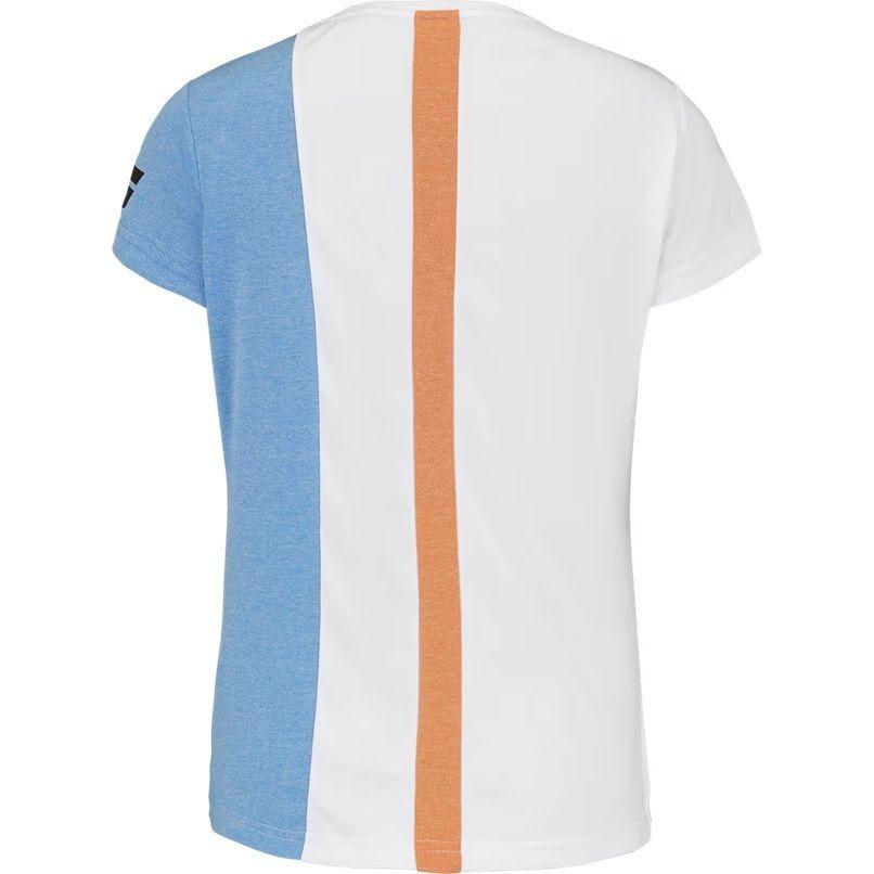Polera Babolat Play Cap Sleeve Top Women Blanca/Azul Tenis Padel-2