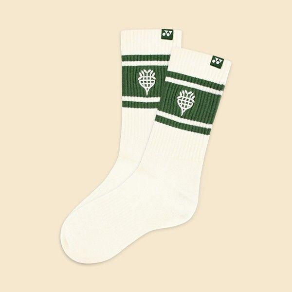 Calcetin Deportivo Yonex 19251 Ice Beige Tenis Padel-1