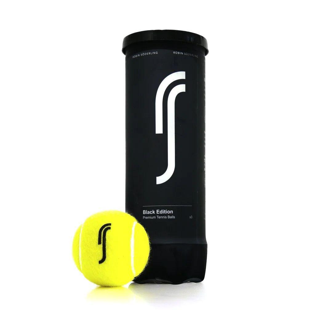 12 Tarros de Pelotas de Tenis Robin Soderling Black X3-0
