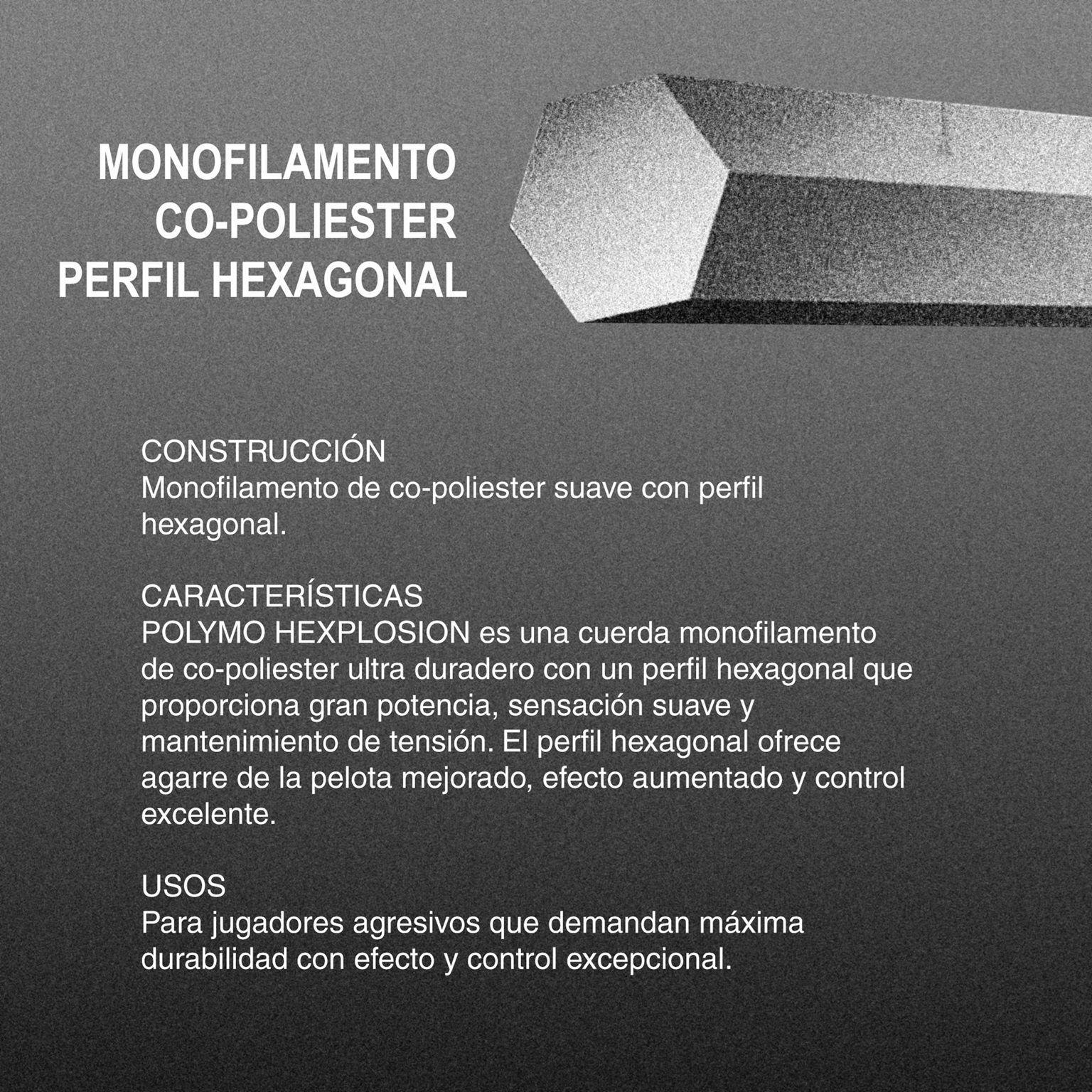Rollo de Cuerda Zons Polymo Hexplosion Gris 1.28 - 200m-1
