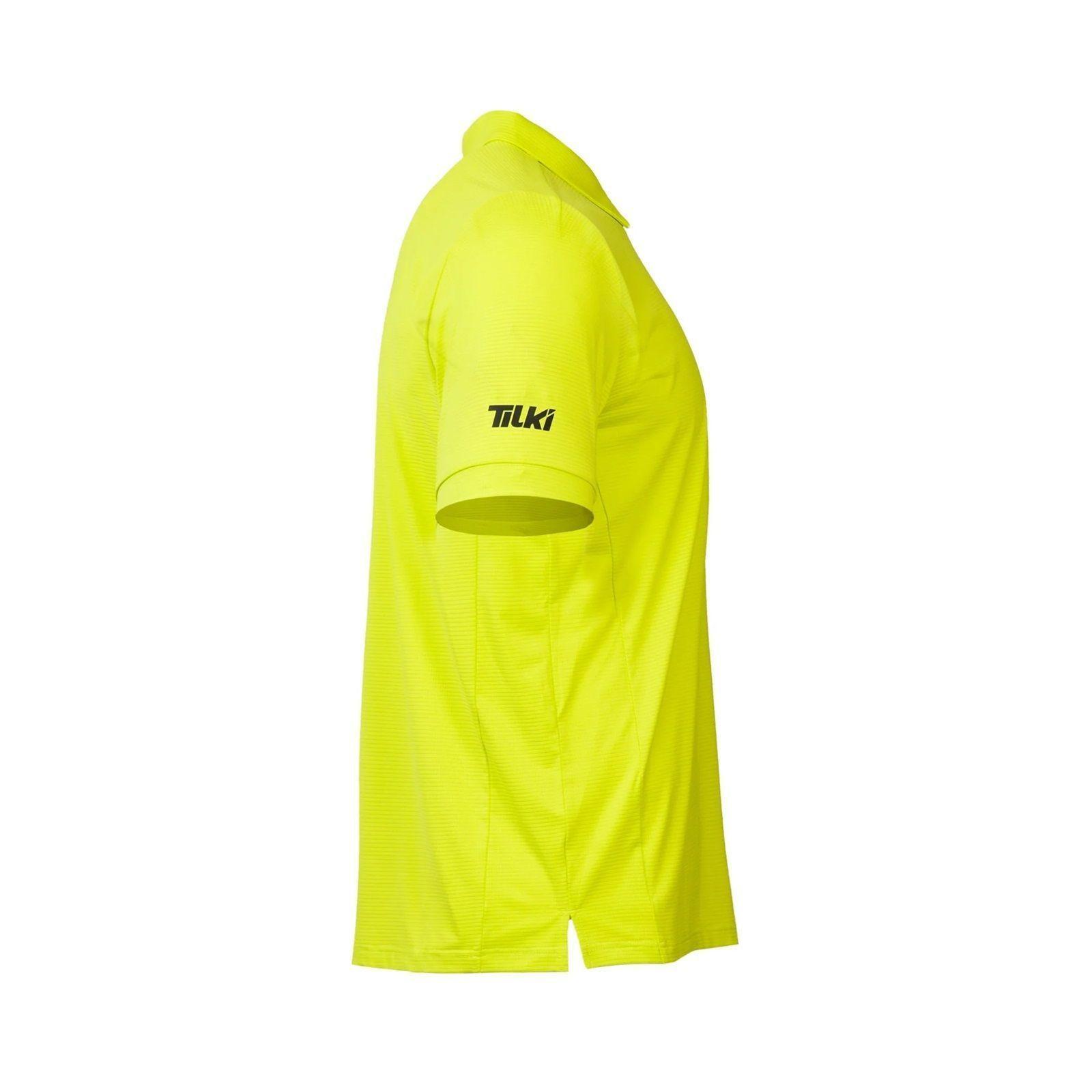 Polera Tilki Polo Pro Lehinde Amarillo Fluor Tenis Padel-2
