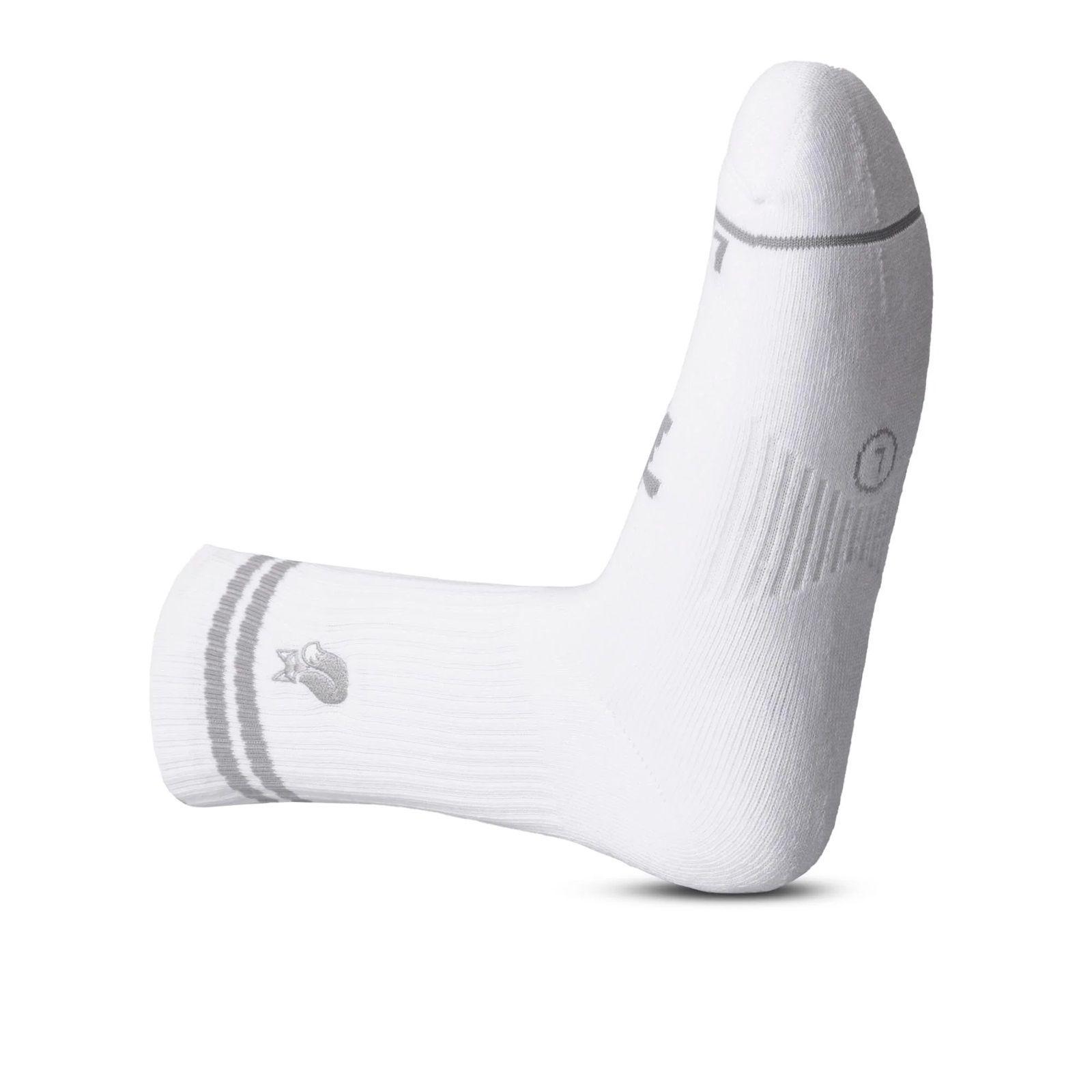 Calcetin Tilki Comfort Line Blanco/Gris Pack X3 Tenis Padel-2