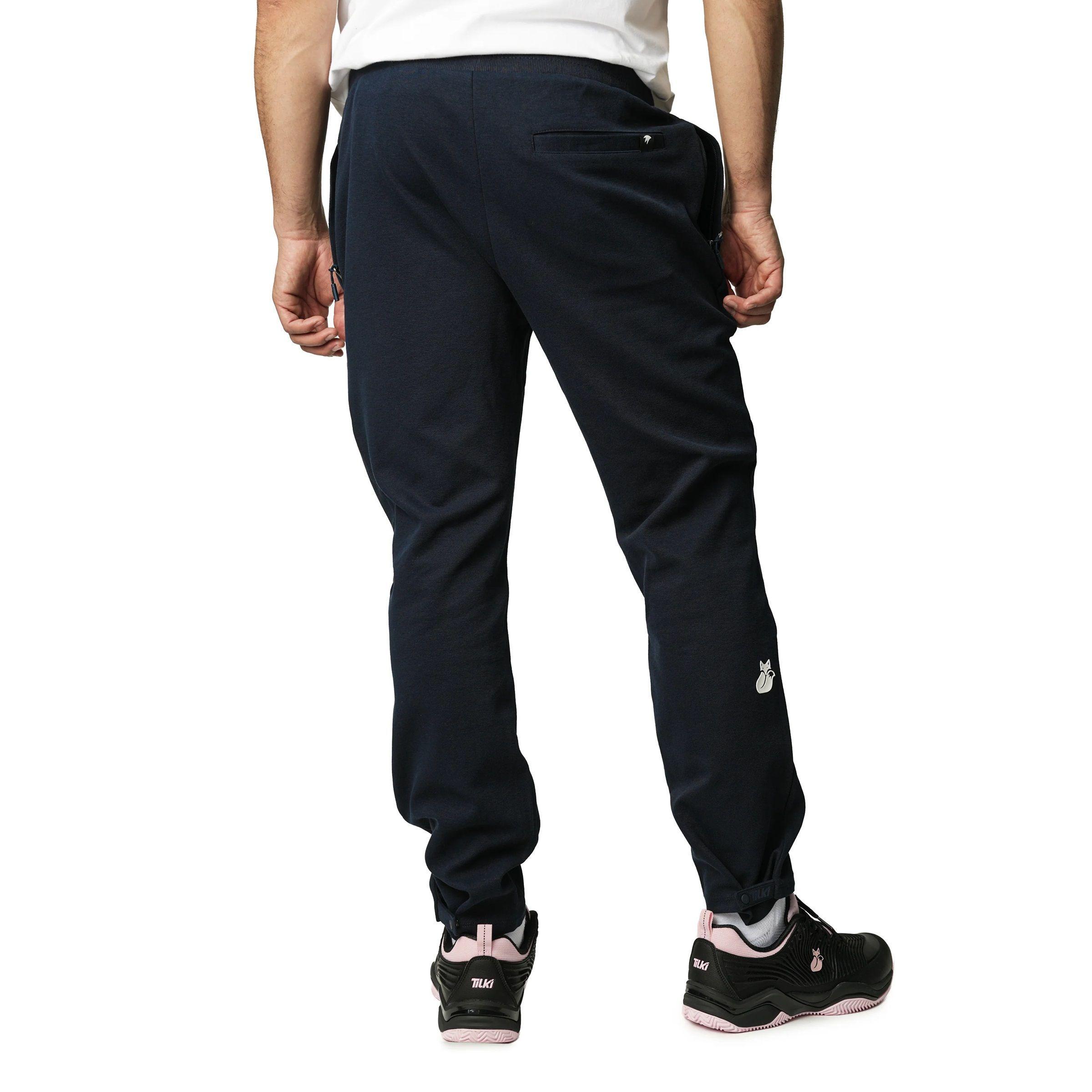 Pantalon Tilki Algodon Straight Lehinde Azul Tenis Padel-1
