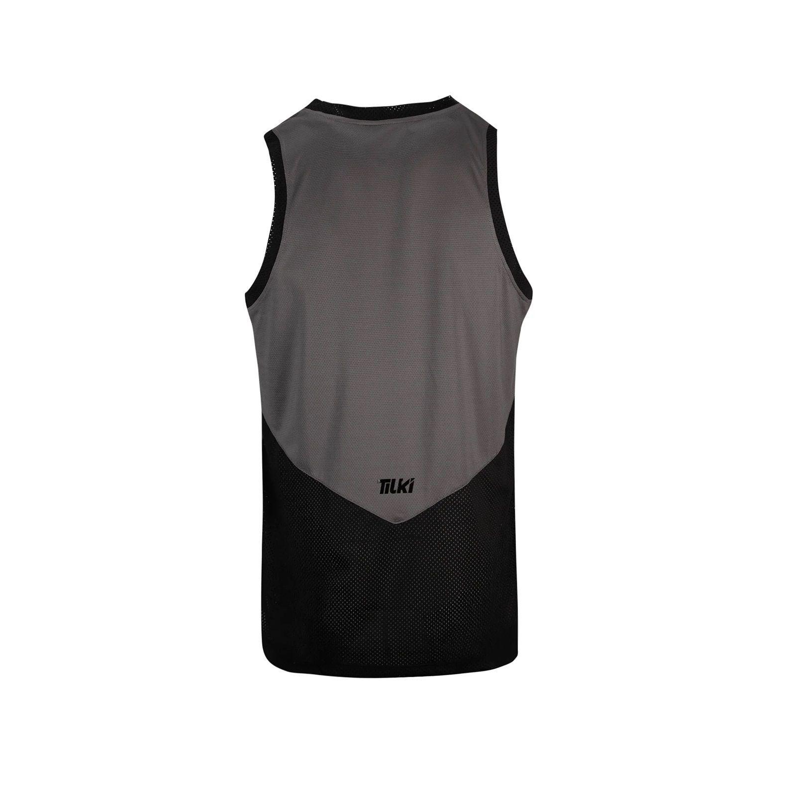 Polera Tilki Tank Mesh Lehinde Negro/Gris Tenis Padel-1