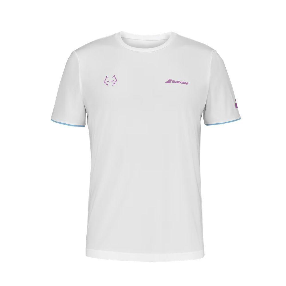 Polera Babolat Crew Neck Tee Juan Lebron Blanca Tenis Padel-0