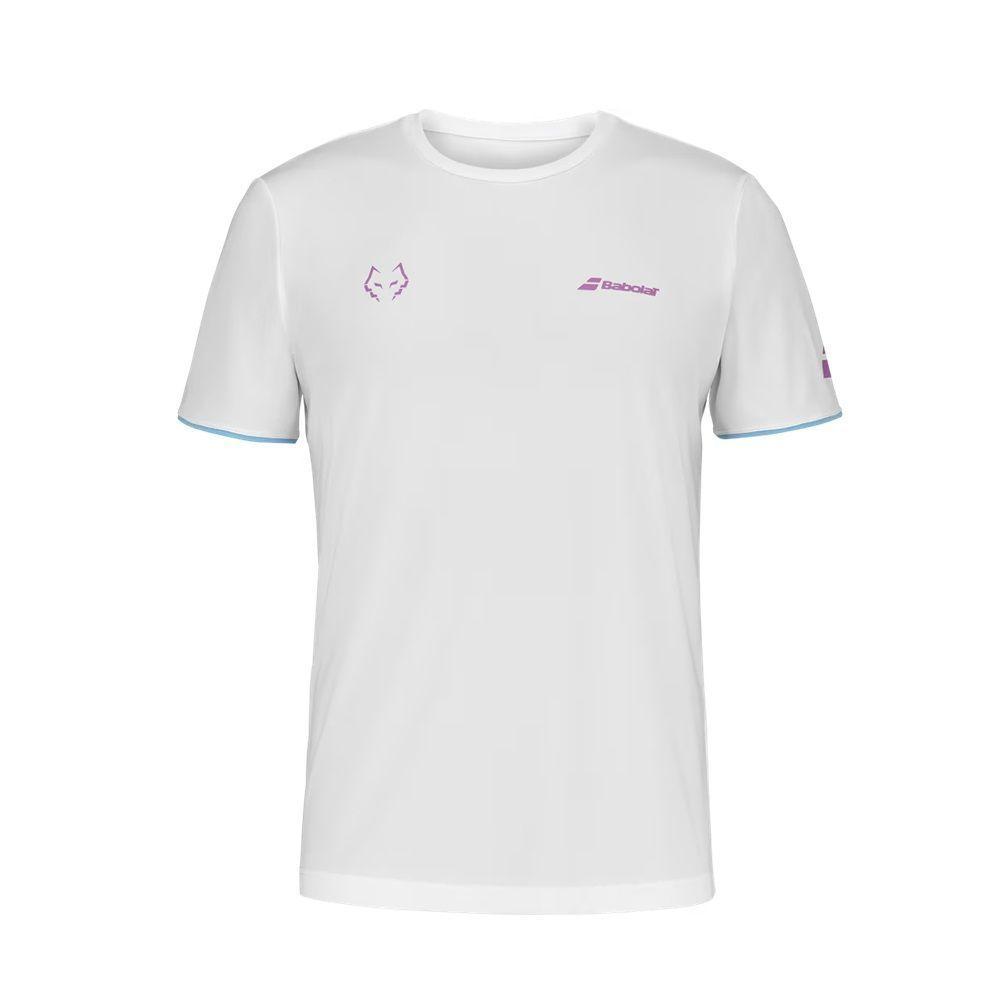 Polera Babolat Crew Neck Tee Juan Lebron Blanca Tenis Padel-0