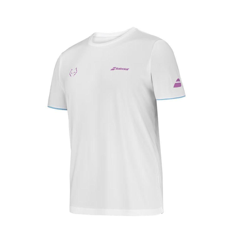 Polera Babolat Crew Neck Tee Juan Lebron Blanca Tenis Padel-1