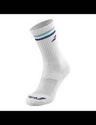 Calcetin Babolat Team Single Blanco/Azul Tenis Padel-1