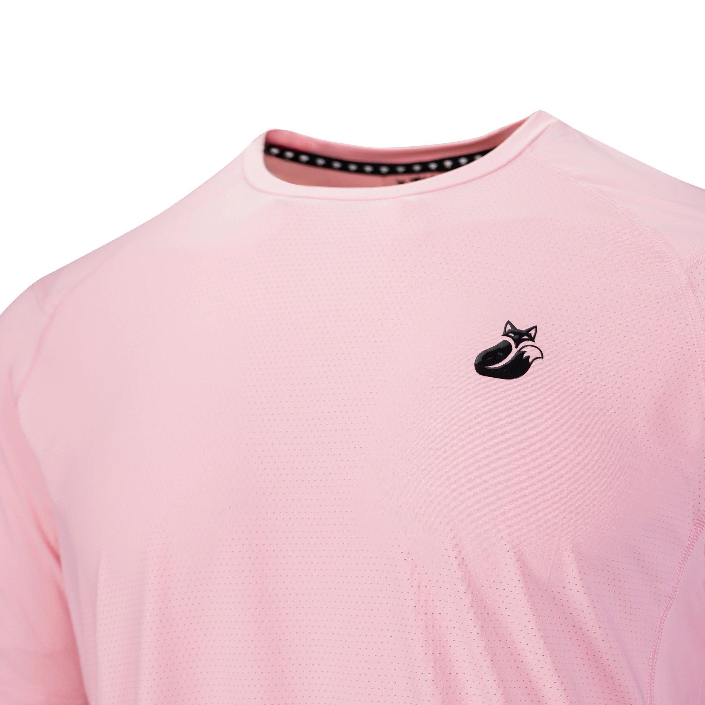 Polera Tilki Mix/Mesh Pro Lehinde Rosa/Negro Tenis Padel-2