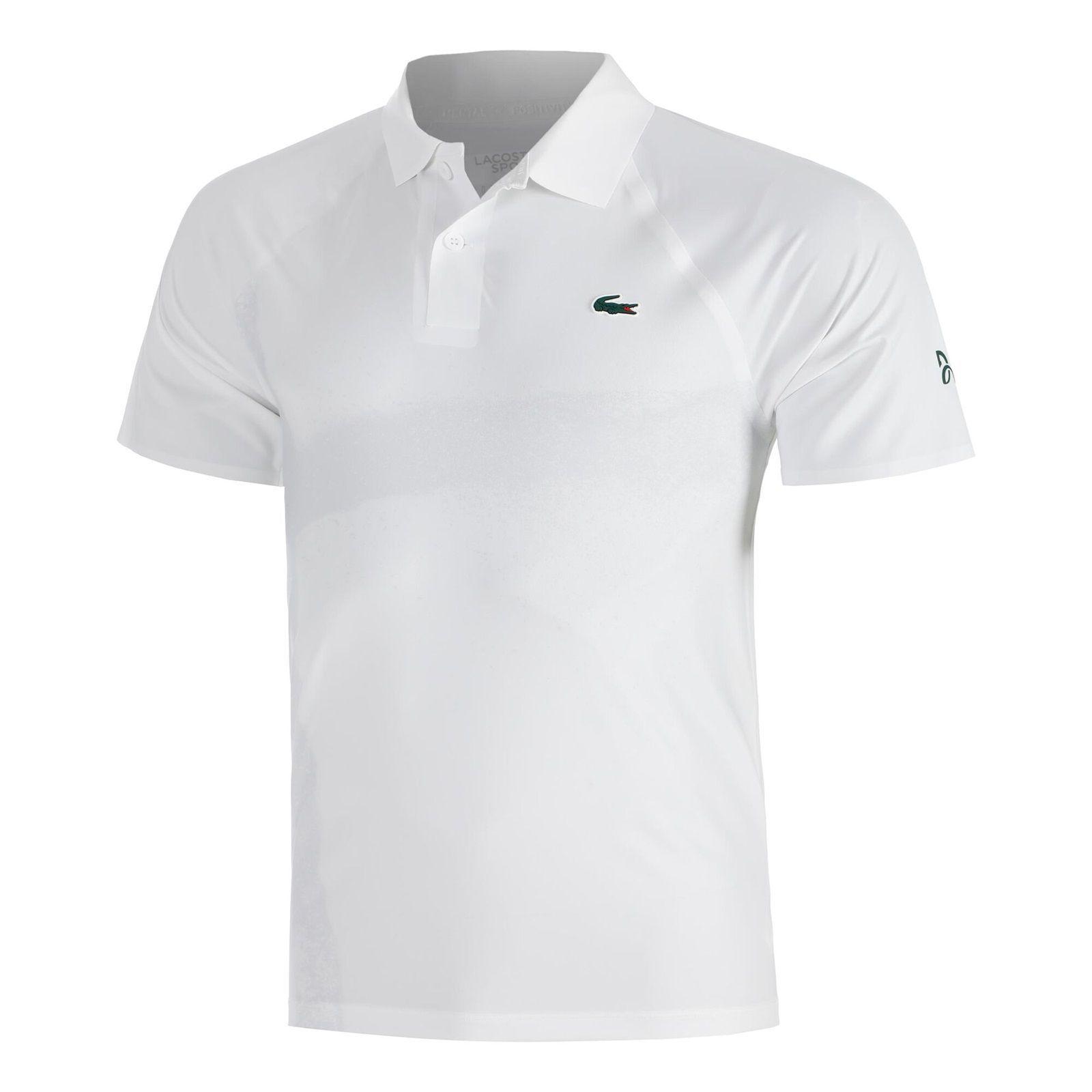 Polera Lacoste Polo Novak Djokovic Ultra Dry Blanca Tenis-0