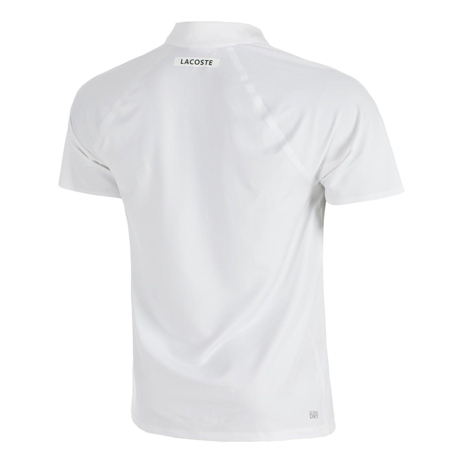 Polera Lacoste Polo Novak Djokovic Ultra Dry Blanca Tenis-1