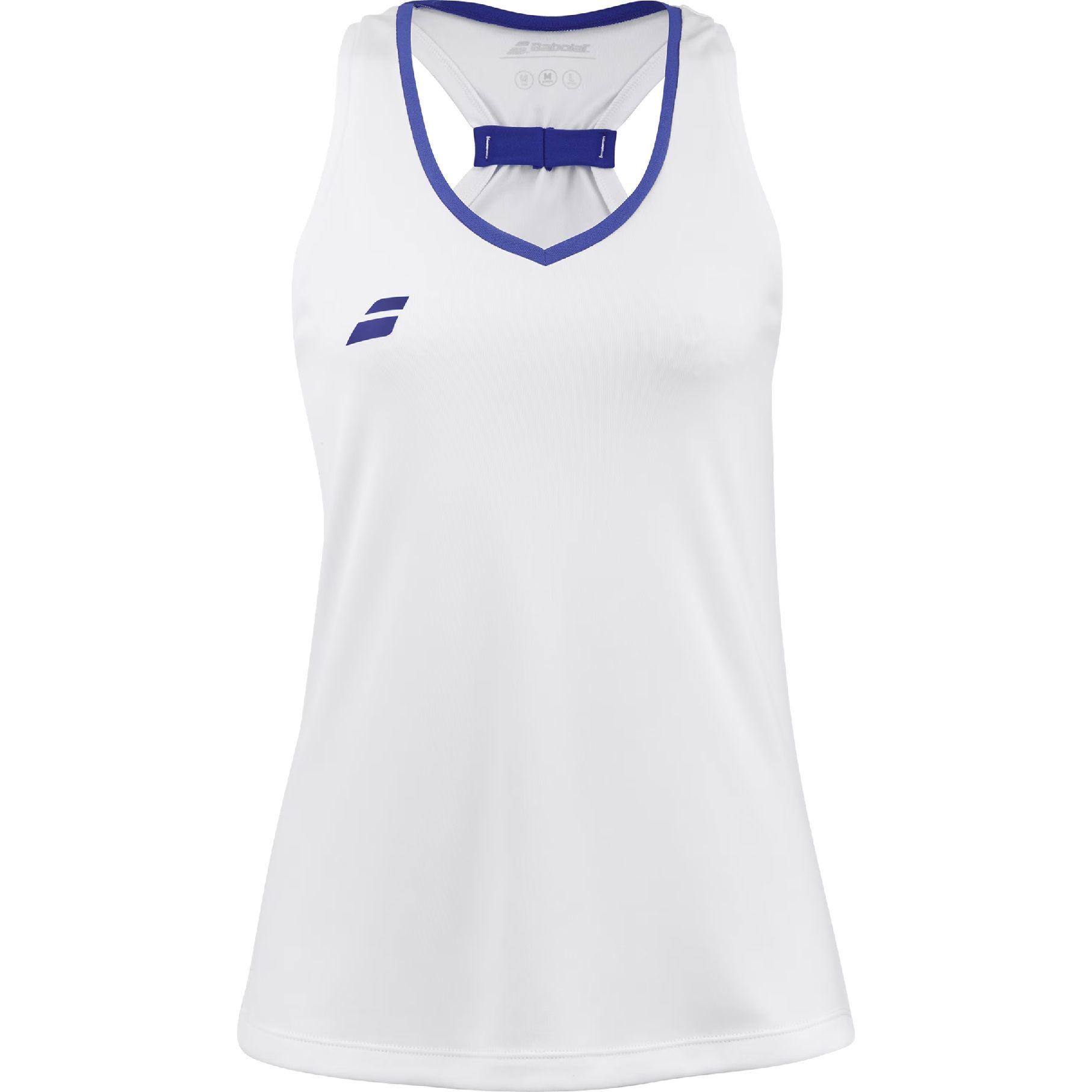 Polera Babolat Play Tank Top Women Blanca Tenis Padel-0