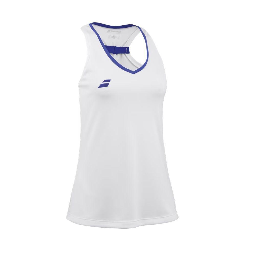 Polera Babolat Play Tank Top Women Blanca Tenis Padel-1