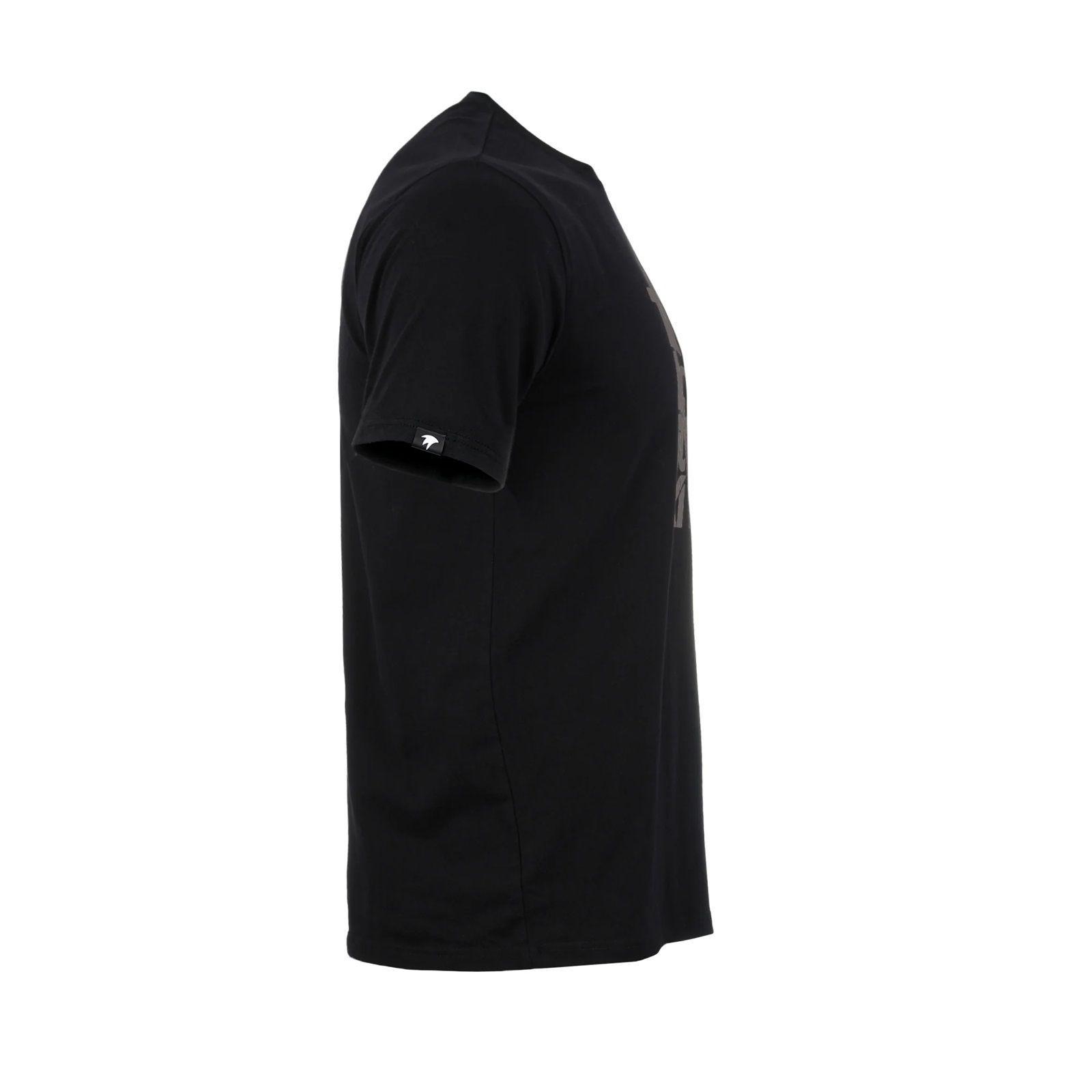 Polera Tilki Cotton Mix Big Logo Negra/Gris Tenis Padel-2