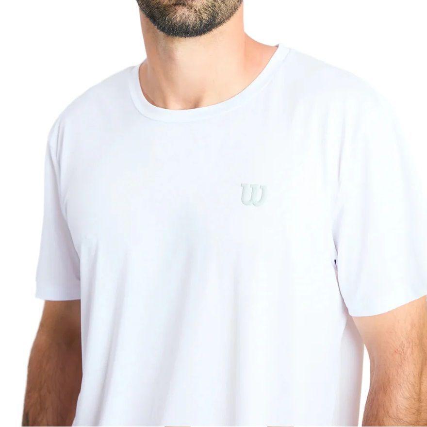 Polera Wilson Poly Blanca Tenis/padel-2