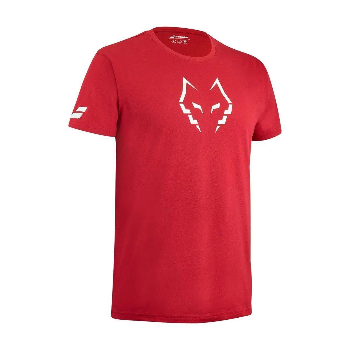 Polera Babolat Padel Cotton Juan Lebron Roja Tenis Padel-2