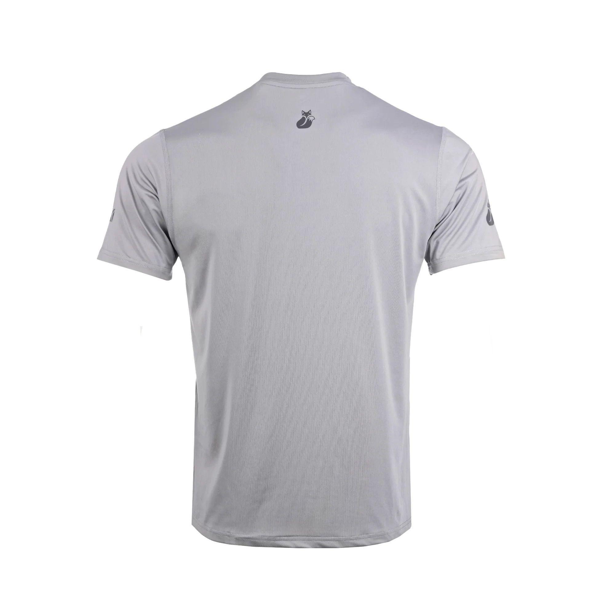 Polera Tilki Print Poly Temel Gris Tenis Padel-2