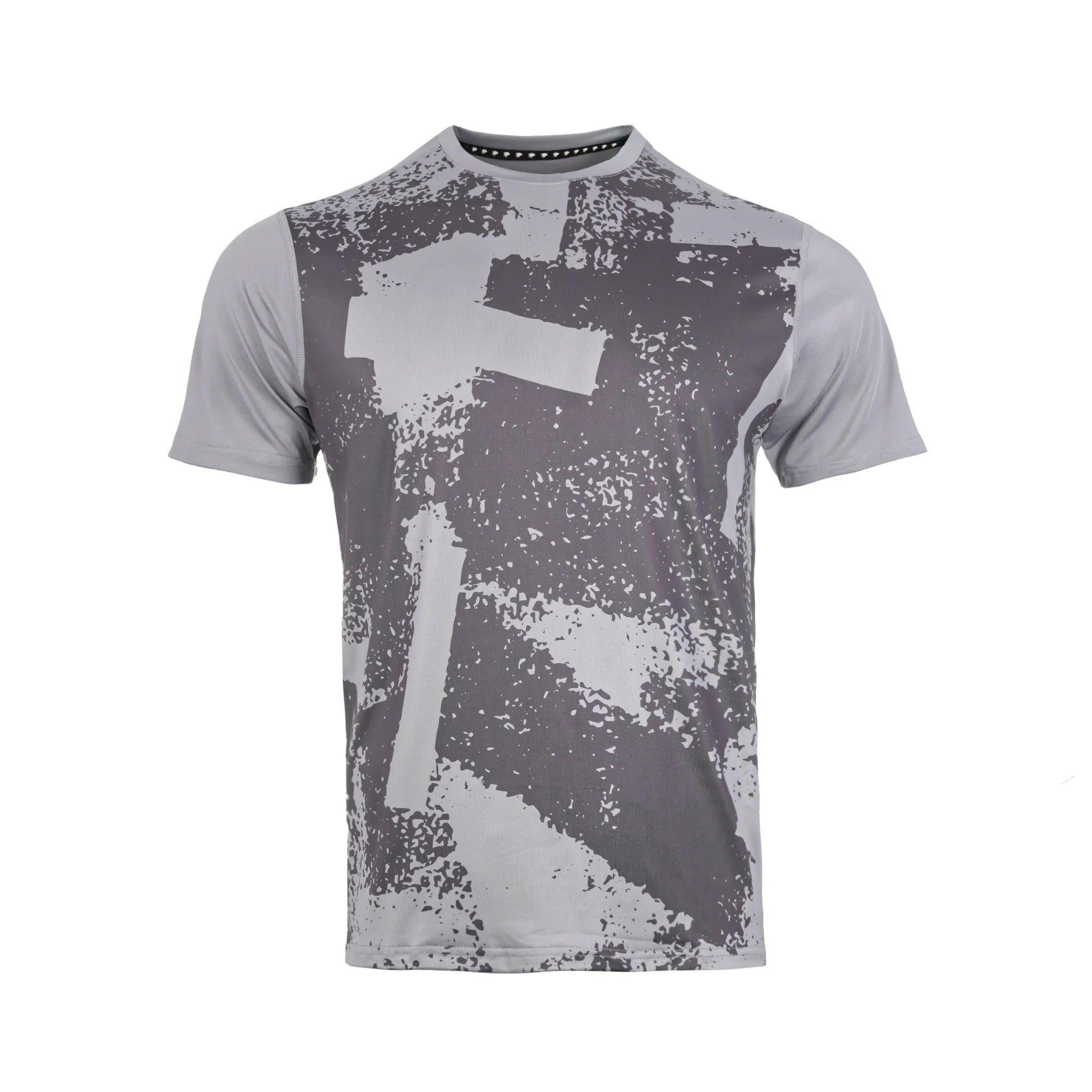 Polera Tilki Print Poly Temel Gris Tenis Padel-0
