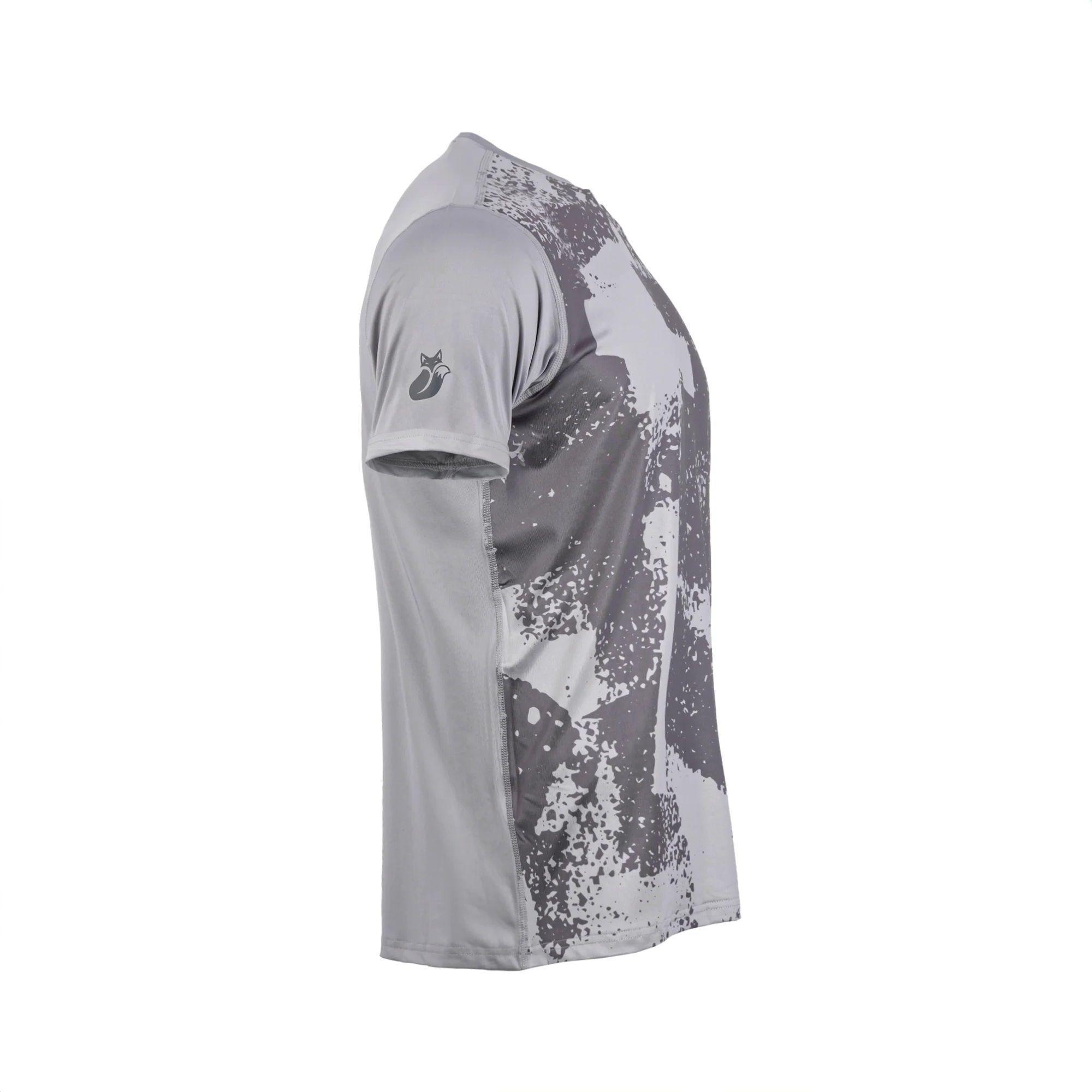 Polera Tilki Print Poly Temel Gris Tenis Padel-1
