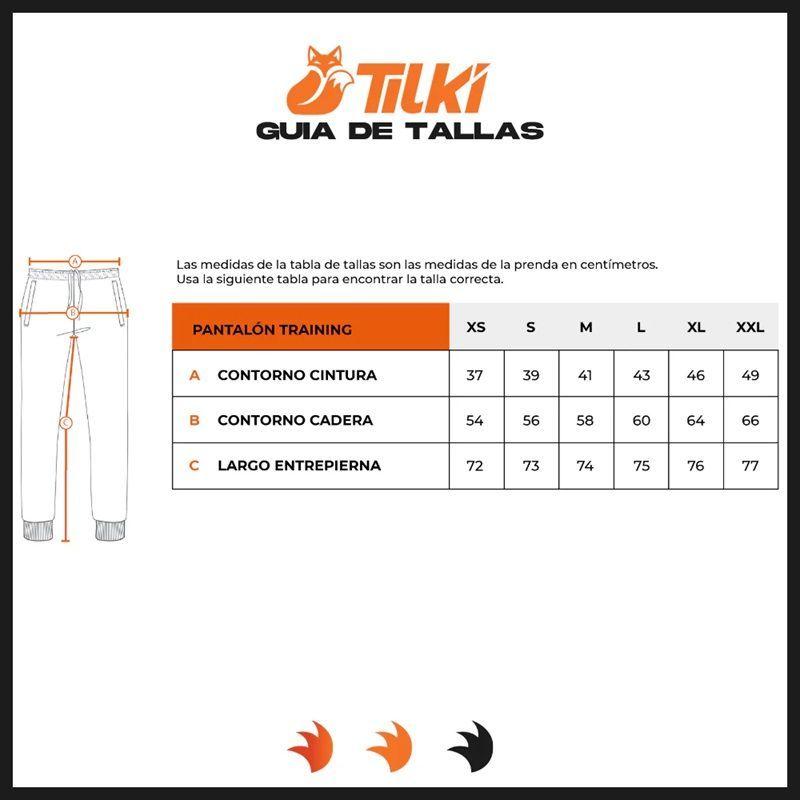 Pantalon Tilki Training Temel Blanco Tenis Padel-2