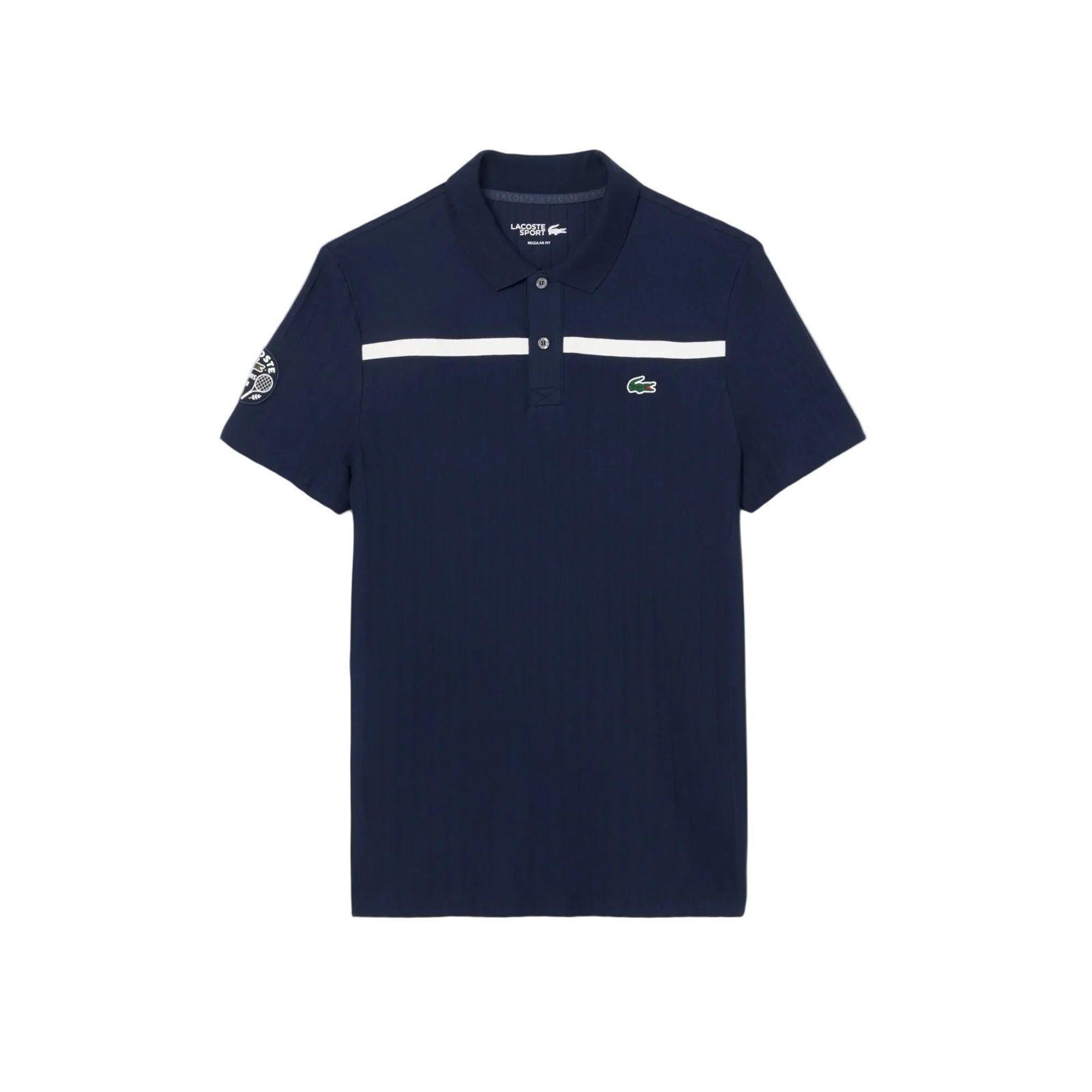 Polera Lacoste Polo Ultra Dry Azul Marino Tenis-0