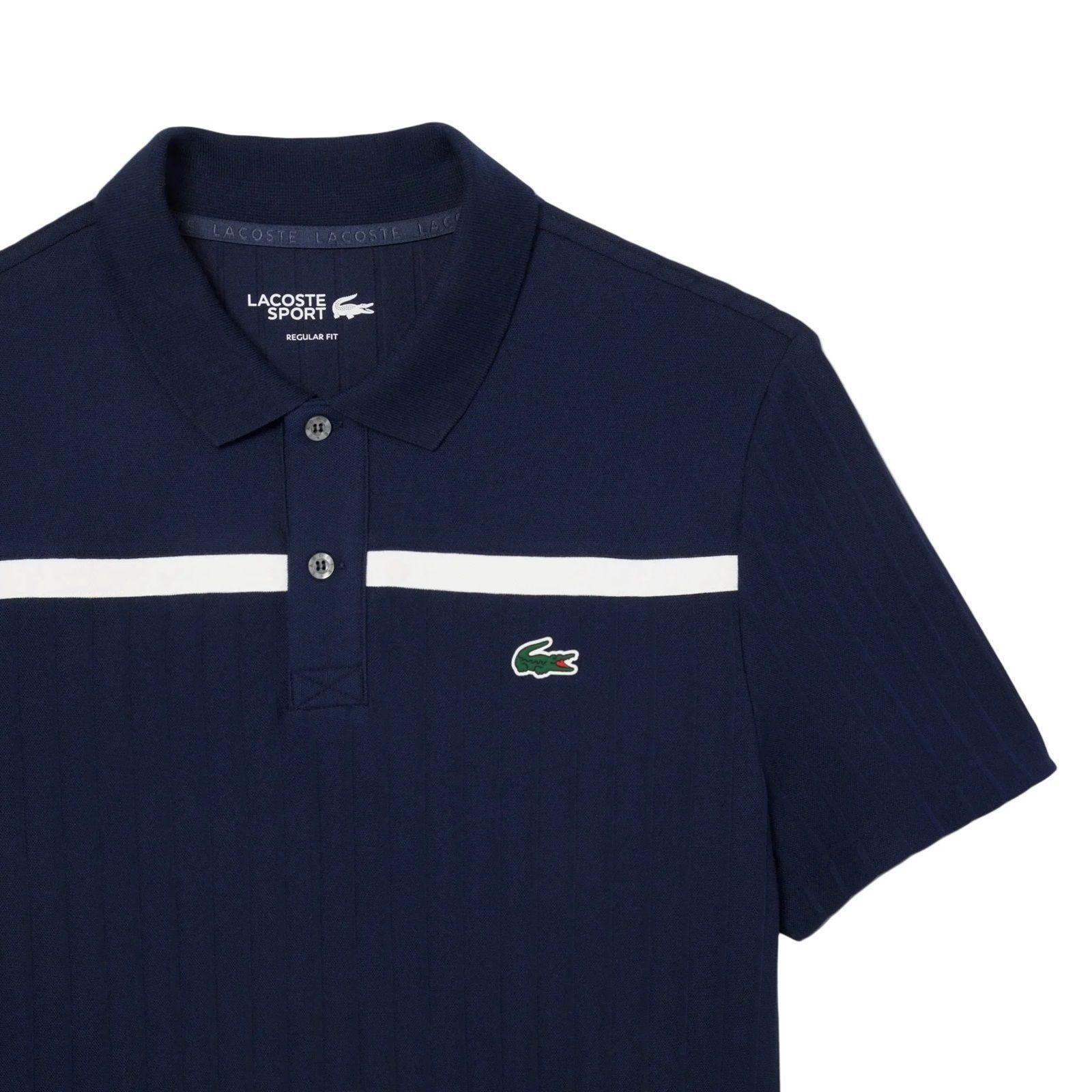 Polera Lacoste Polo Ultra Dry Azul Marino Tenis-1