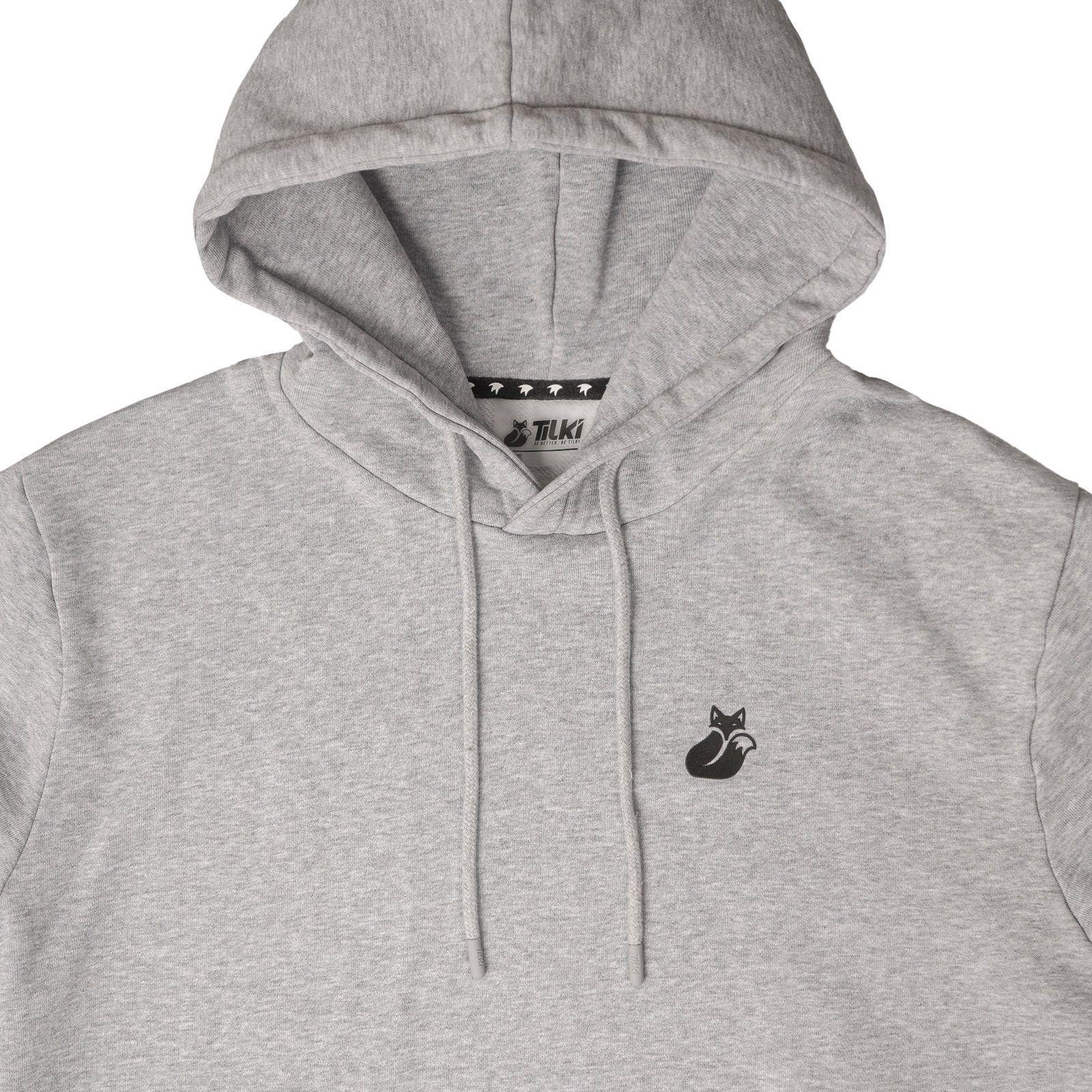 Poleron Tilki Hoodie Agir Fox Lehinde Gris Tenis Padel-2