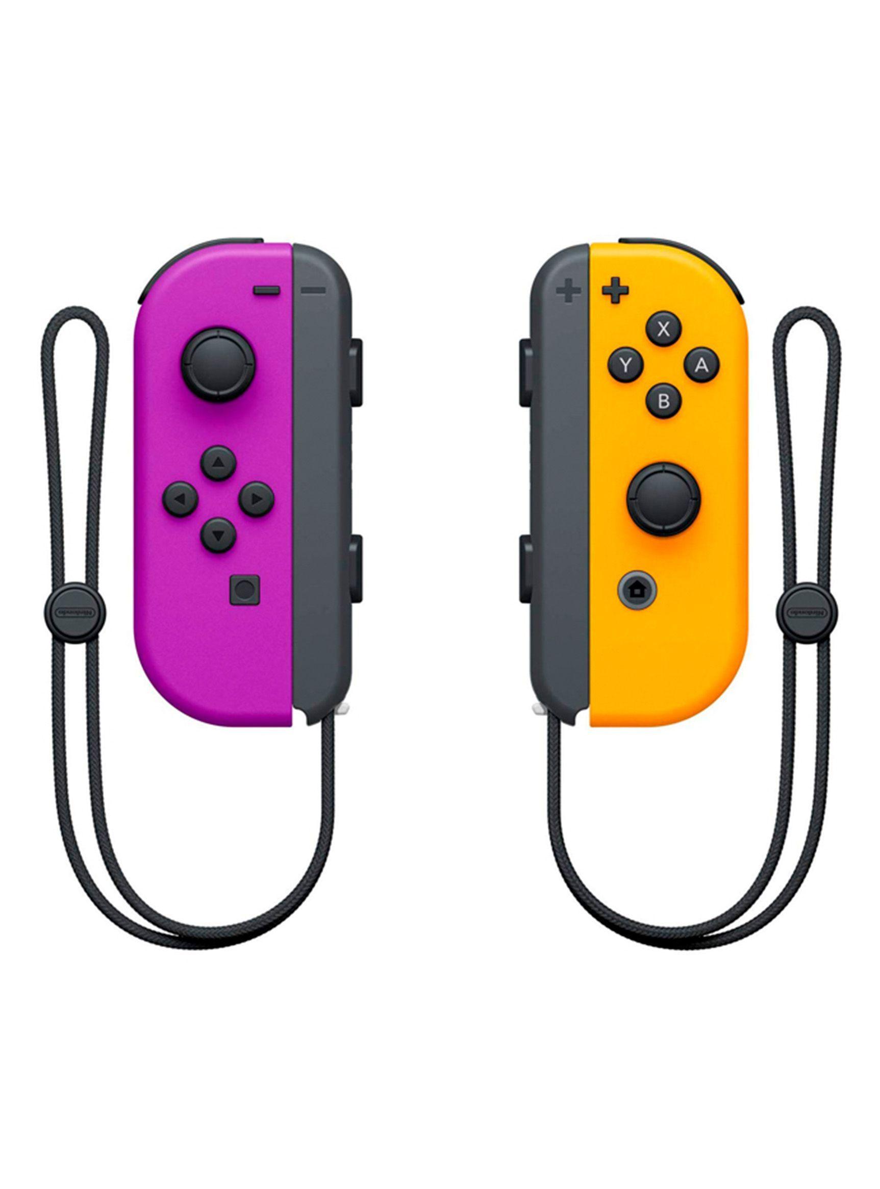 CONTROL NINTENDO SWITCH JOY CON NEON PURPLE ORANGE-0