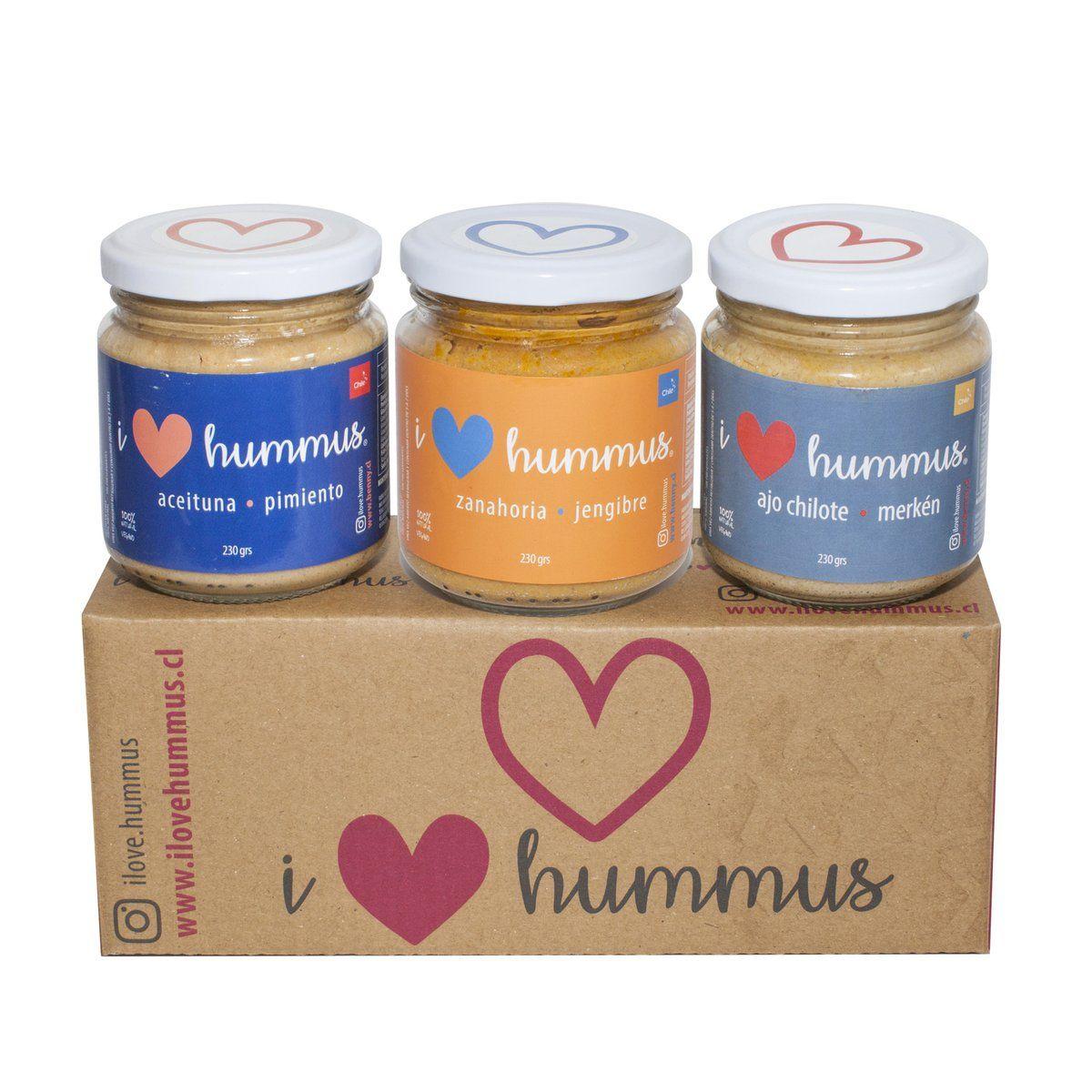 PACK I LOVE HUMMUS ACEITUNA ZANAHORIA AJO-0